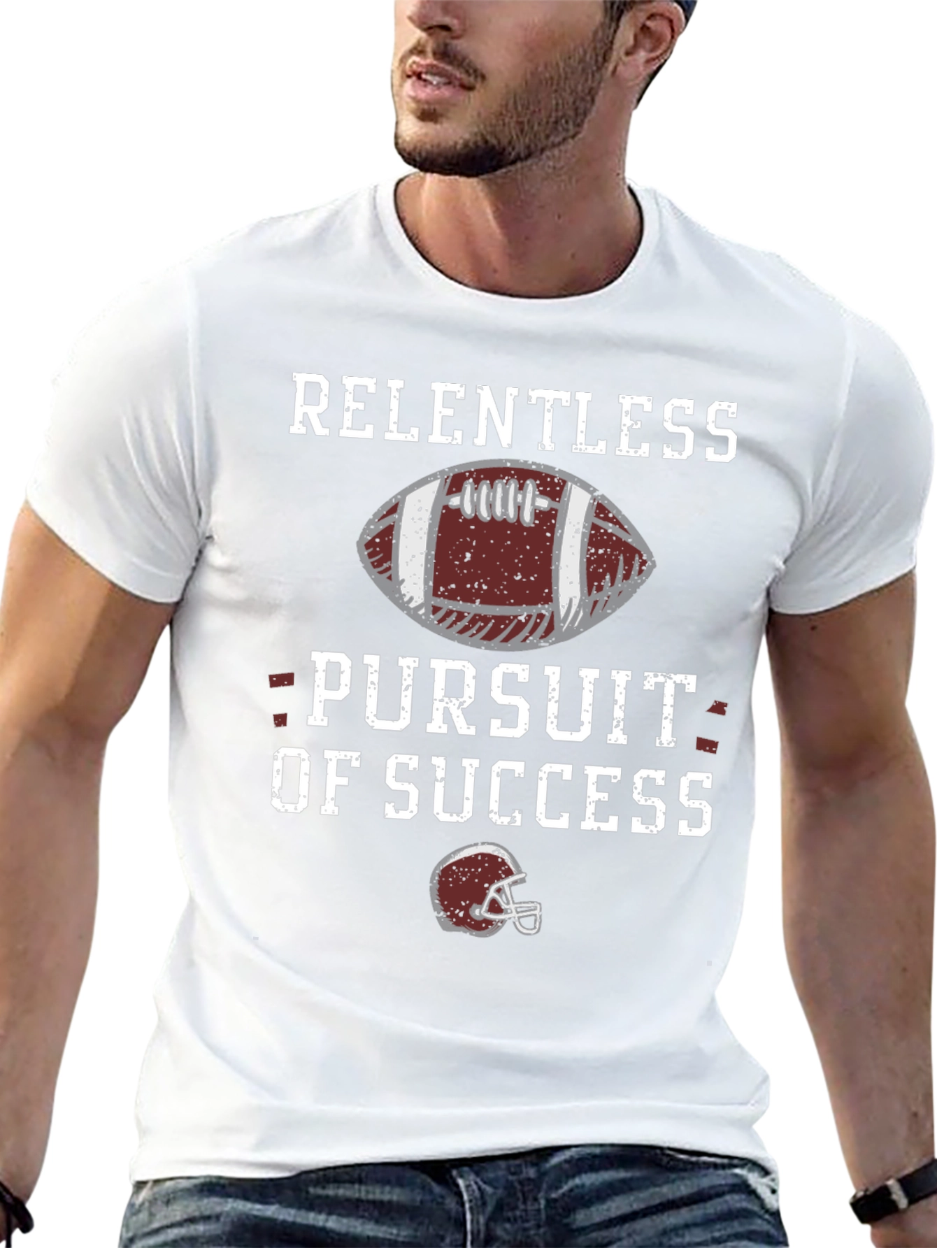 Relentless Pursuit Football Graphic T-Shirt