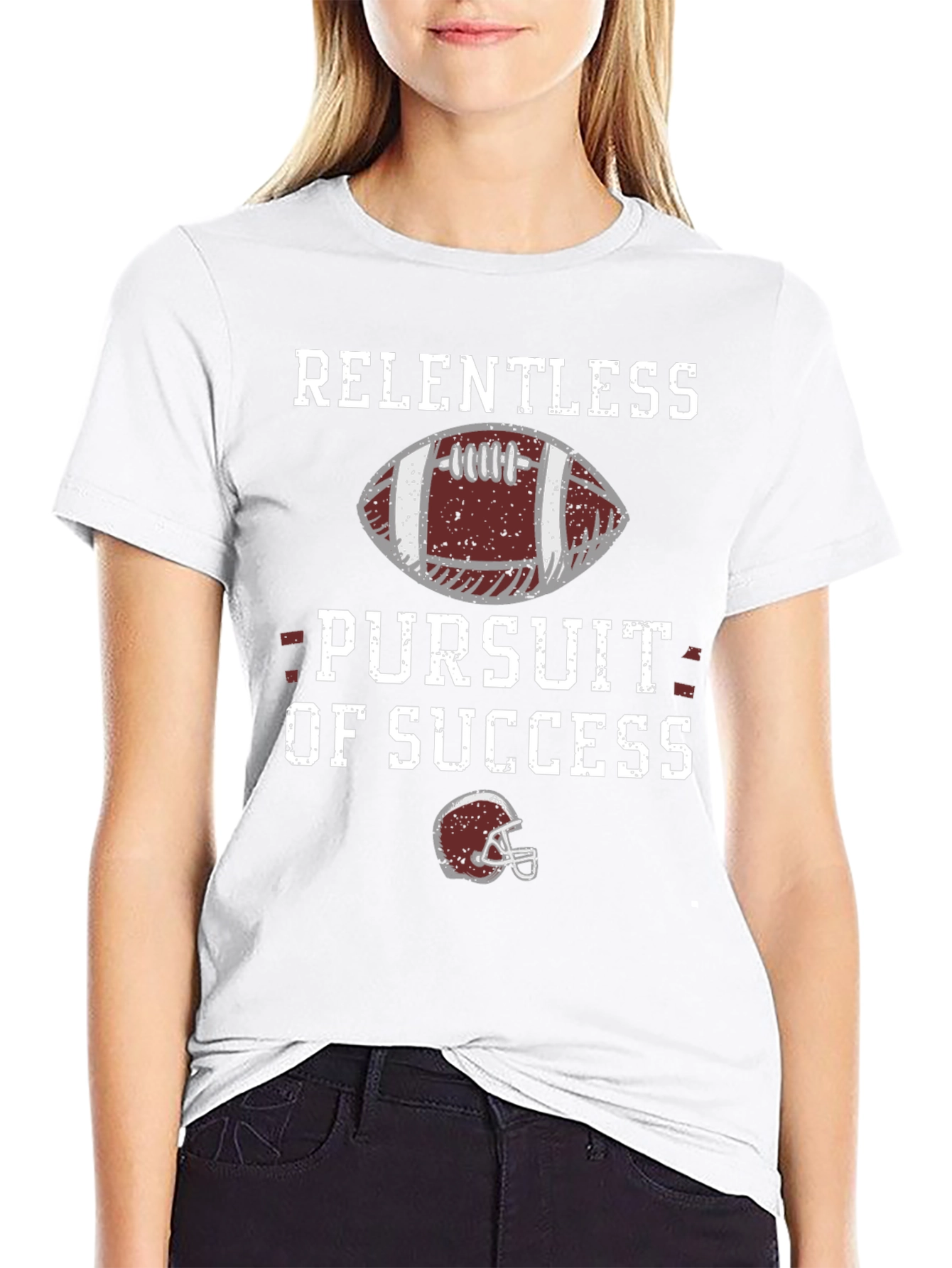 Relentless Pursuit Football Graphic T-Shirt