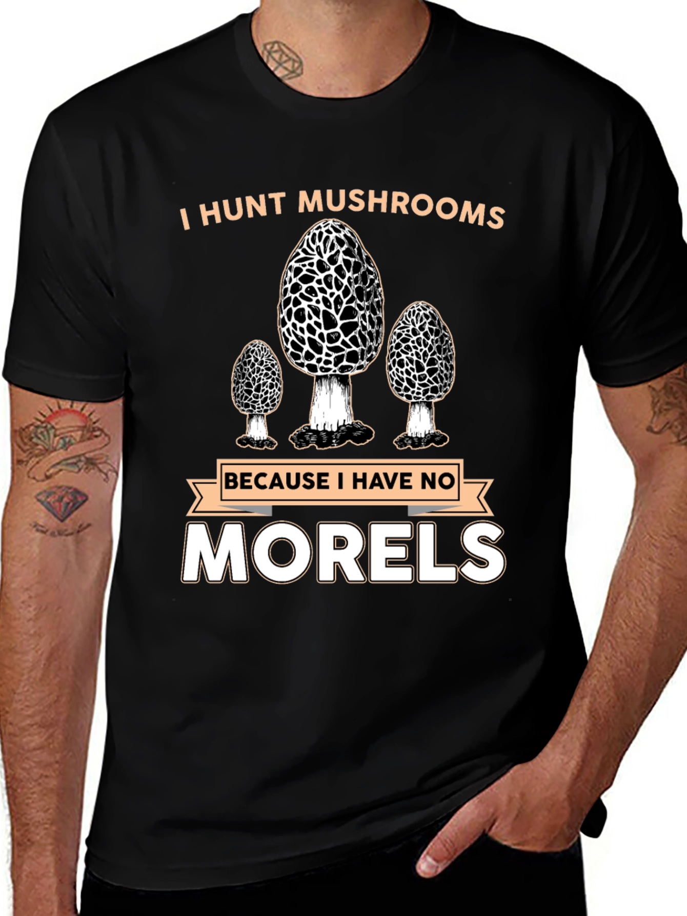 Mushroom Hunting T-Shirt - No Morels!