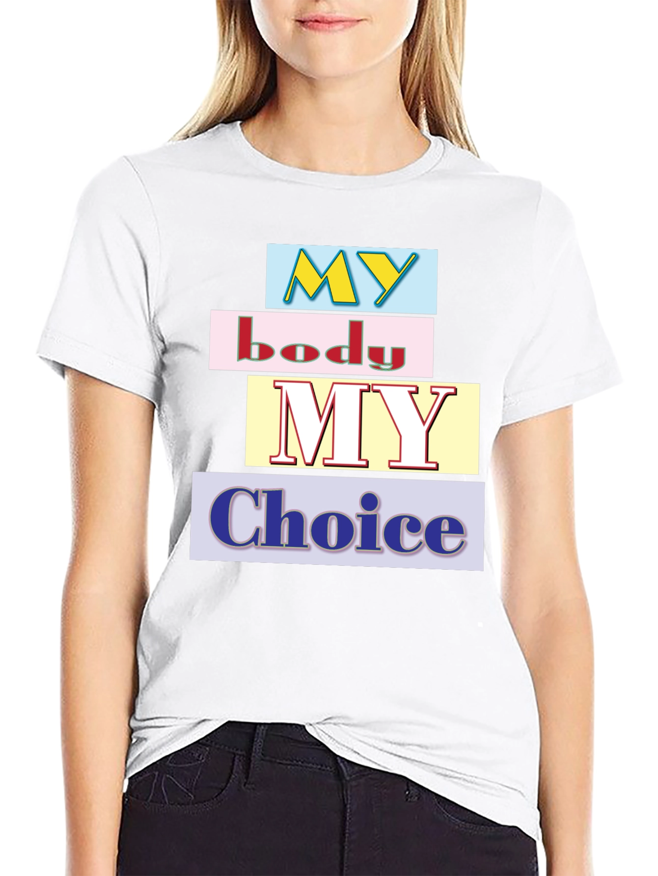 My Body My Choice Graphic T-Shirt - Black