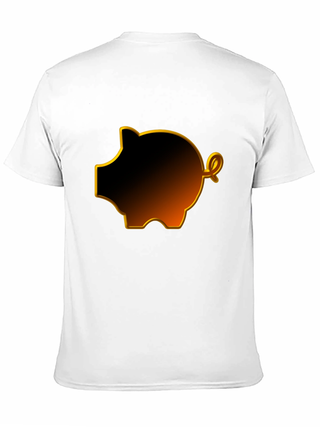 Black Piggy Bank Graphic Tee