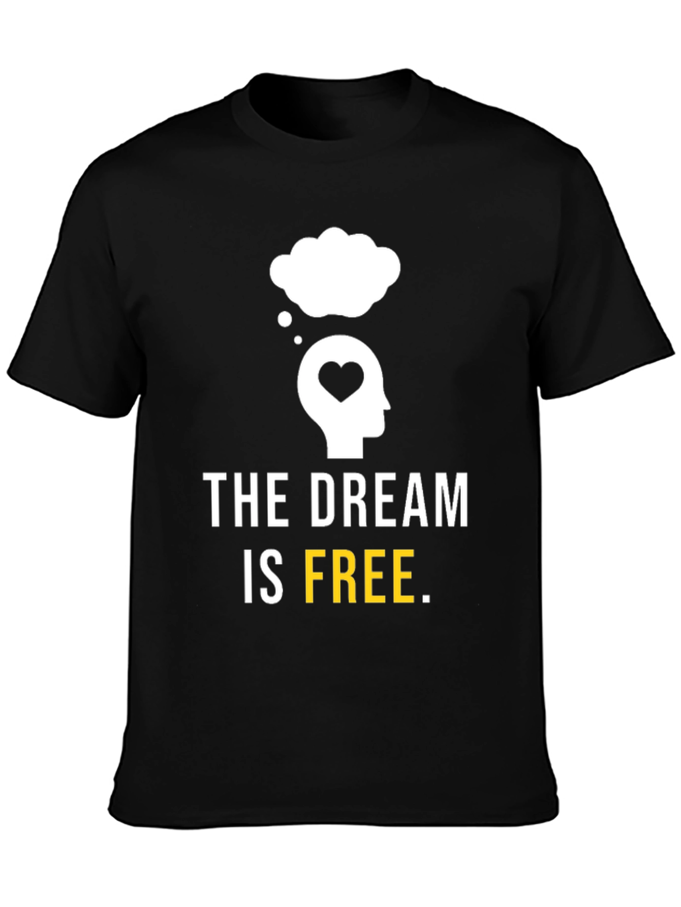Dream Is Free Graphic Tee - Black