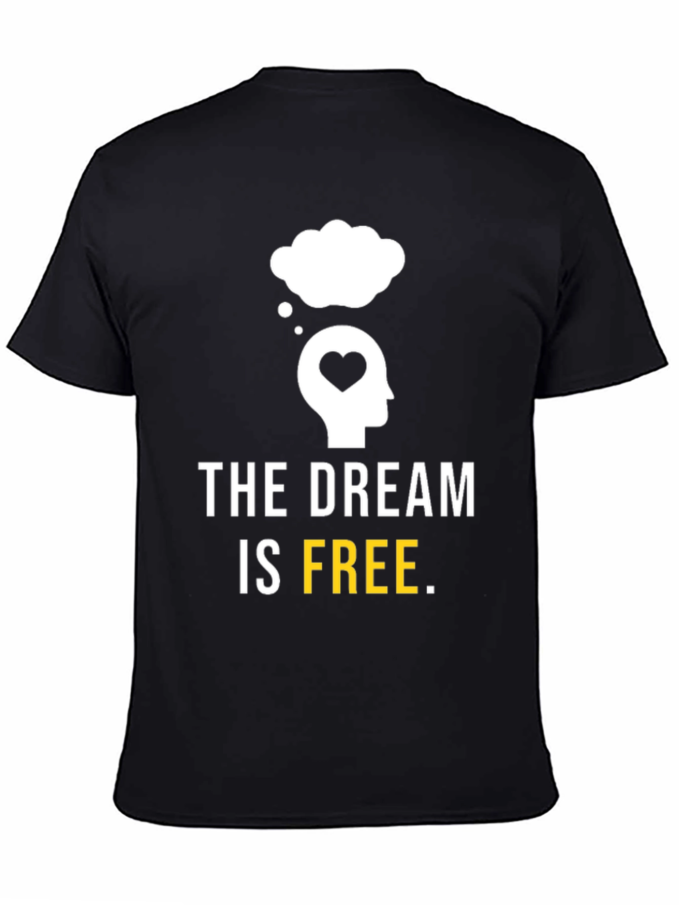 Dream Is Free Graphic Tee - Black