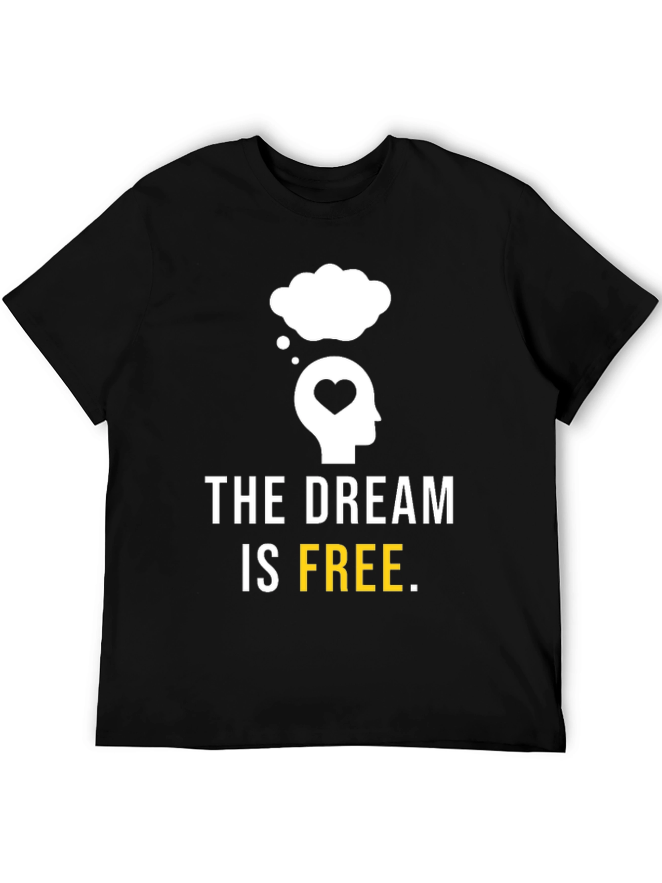 Dream Is Free Graphic Tee - Black