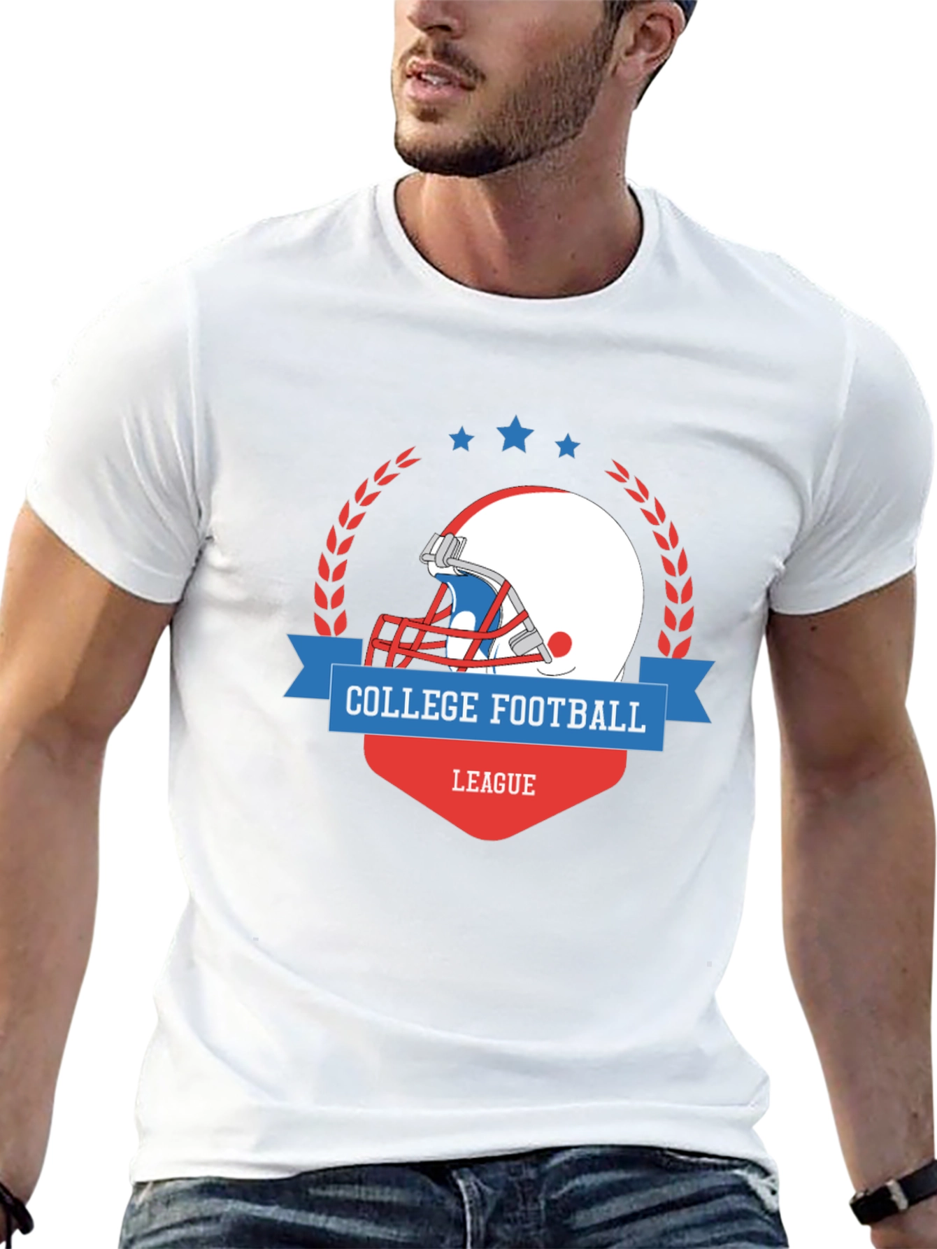 College Football League Graphic T-Shirt
