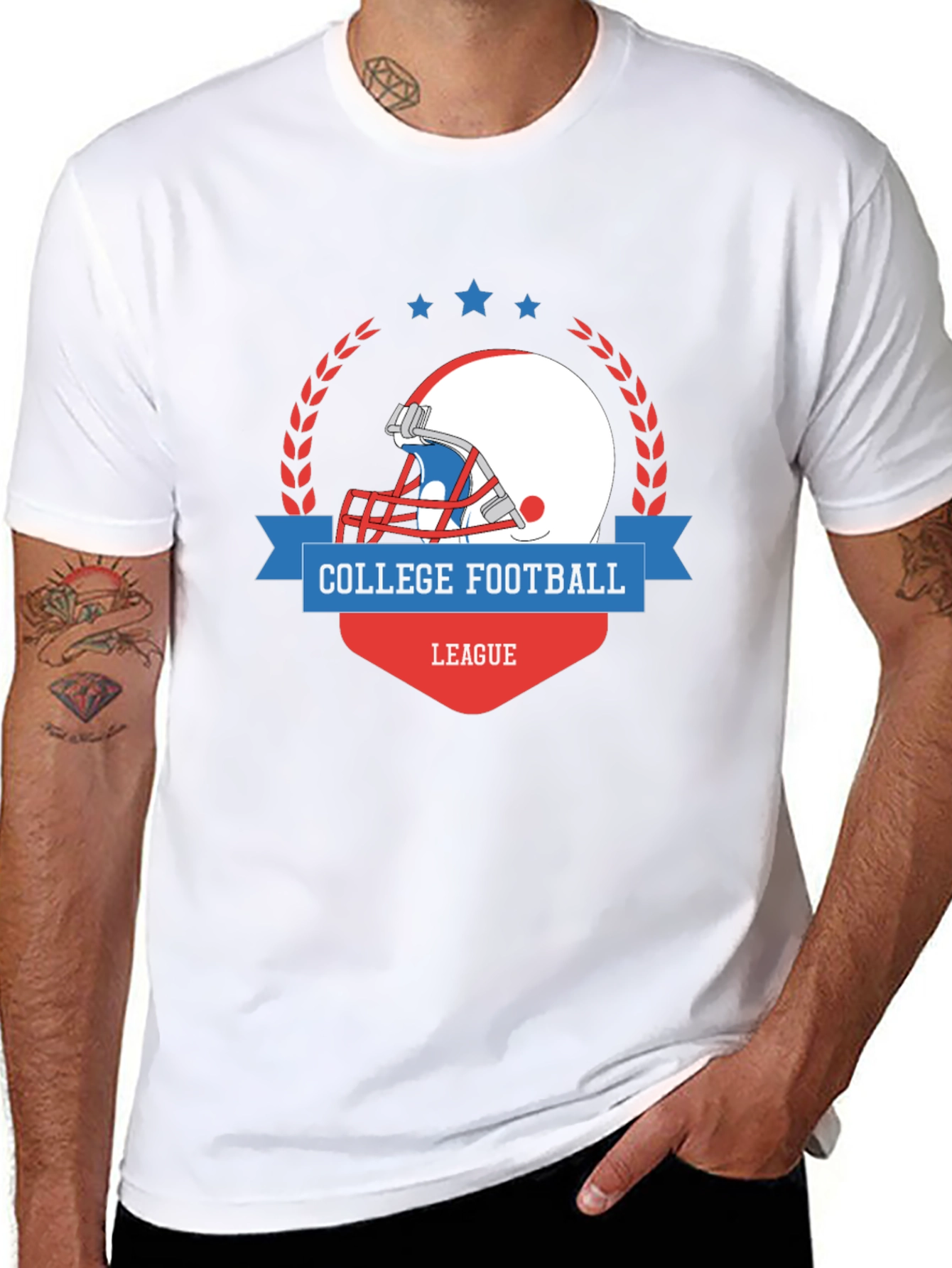 College Football League Graphic T-Shirt