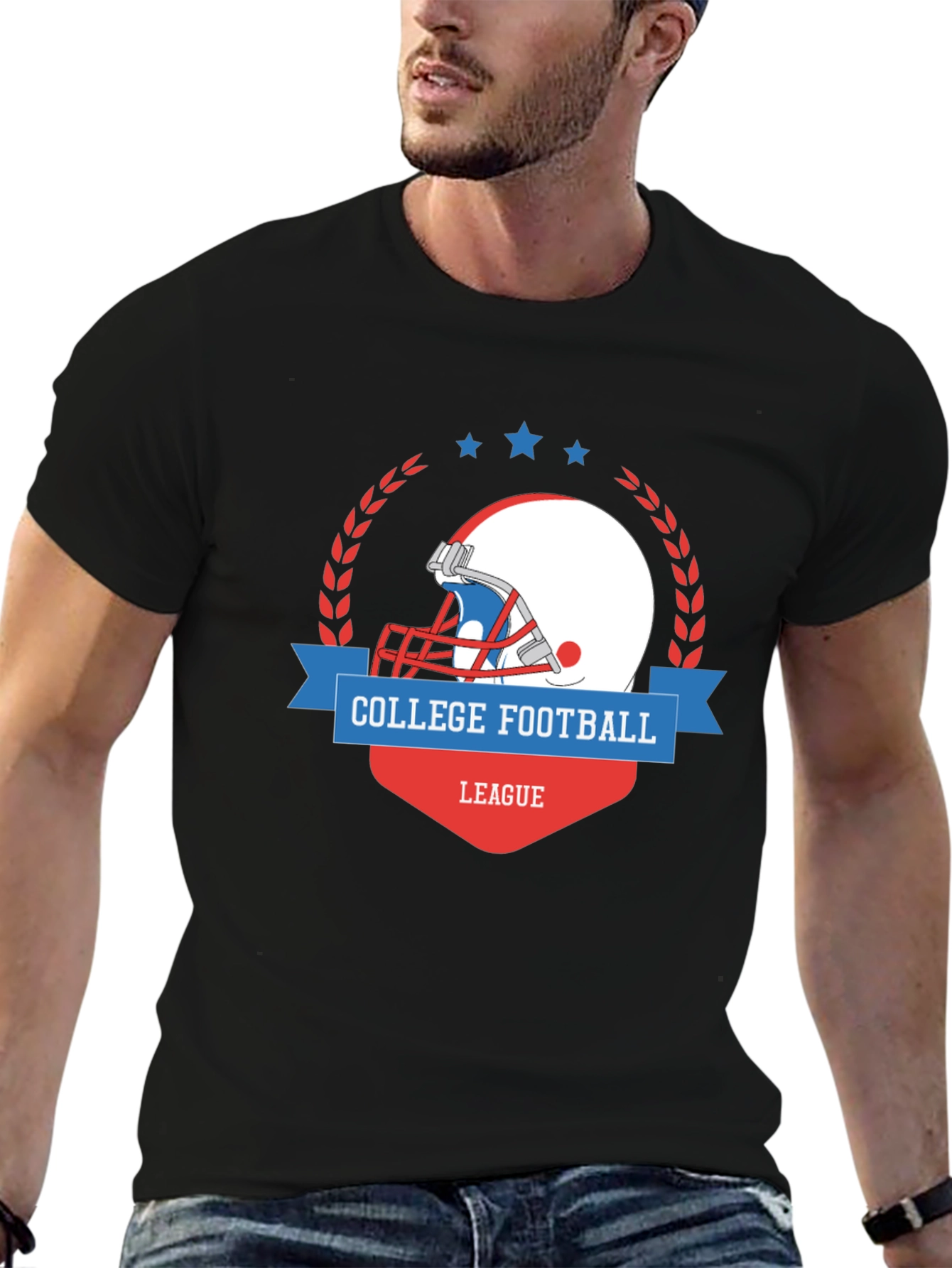 College Football League Graphic T-Shirt