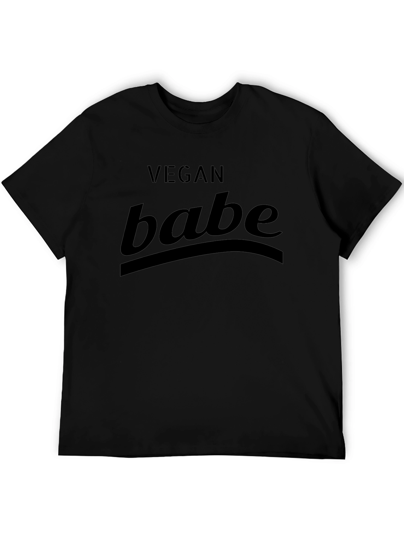 Vegan Babe Graphic T-Shirt - Unisex Black Tee