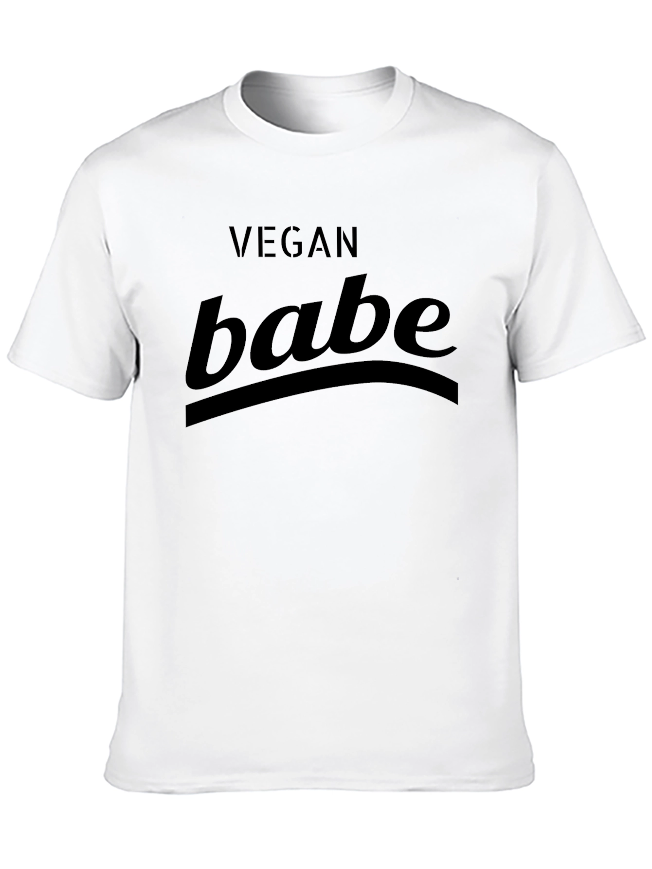 Vegan Babe Graphic T-Shirt - Unisex Black Tee