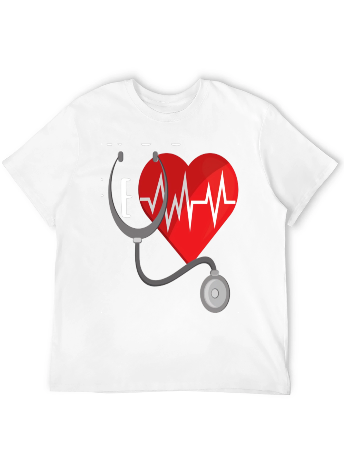 Heartbeat Stethoscope Graphic T-Shirt
