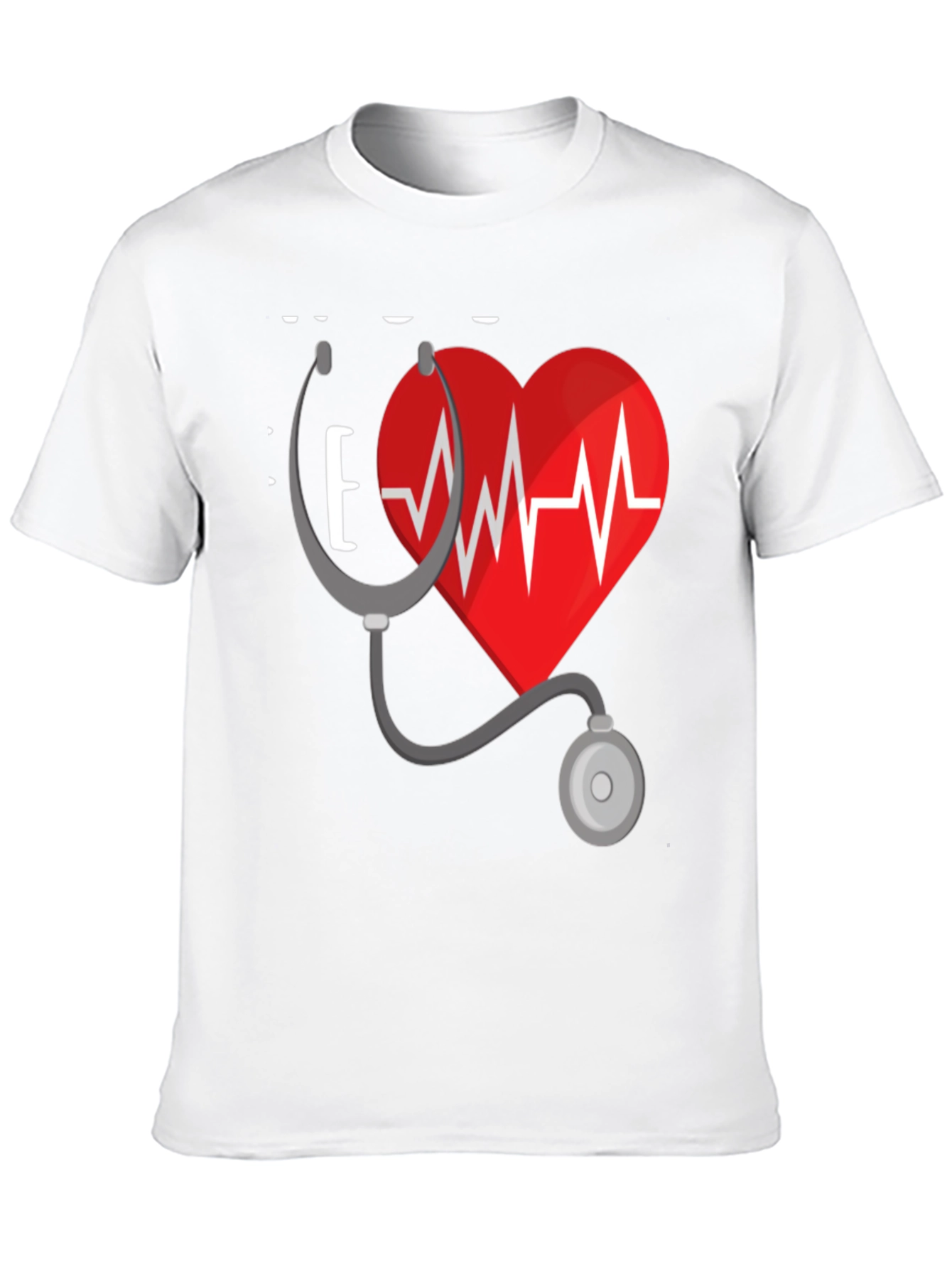 Heartbeat Stethoscope Graphic T-Shirt