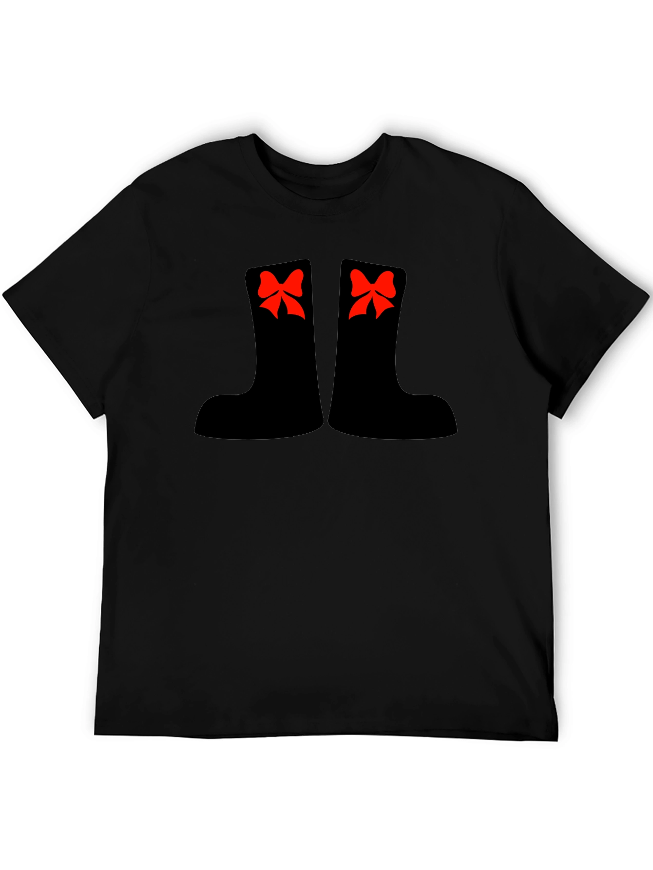 Festive Boots Graphic Tee - Holiday Fun!