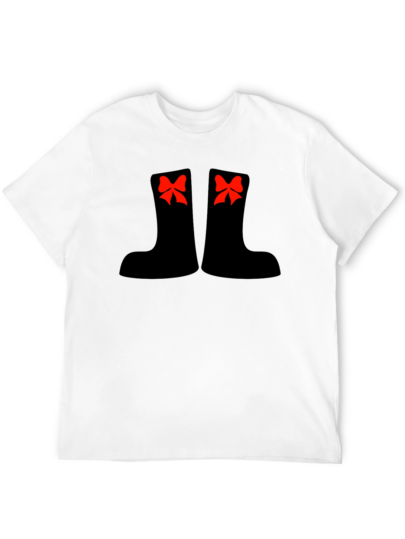 Festive Boots Graphic Tee - Holiday Fun!