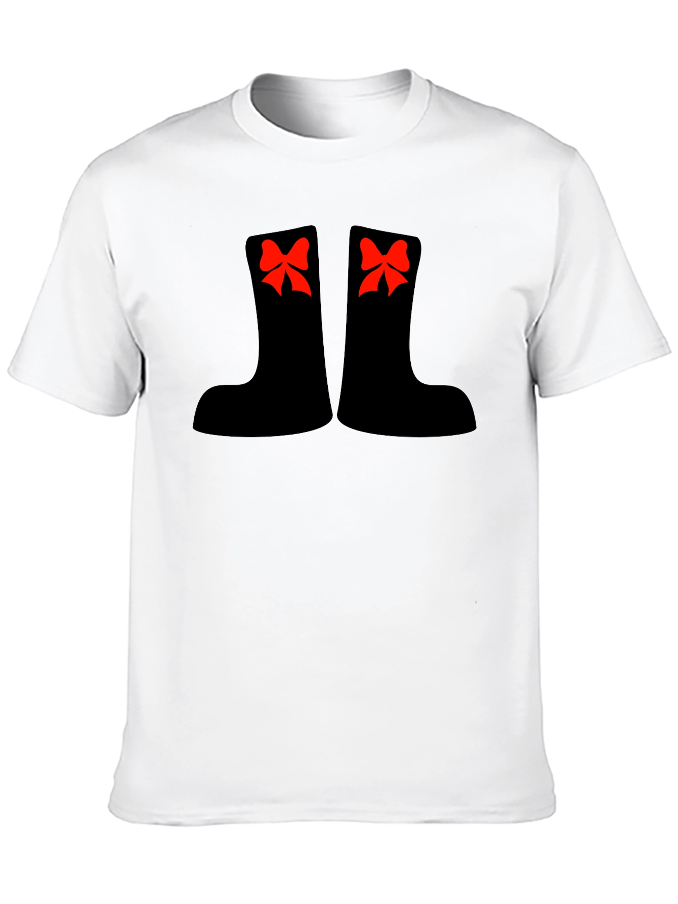 Festive Boots Graphic Tee - Holiday Fun!