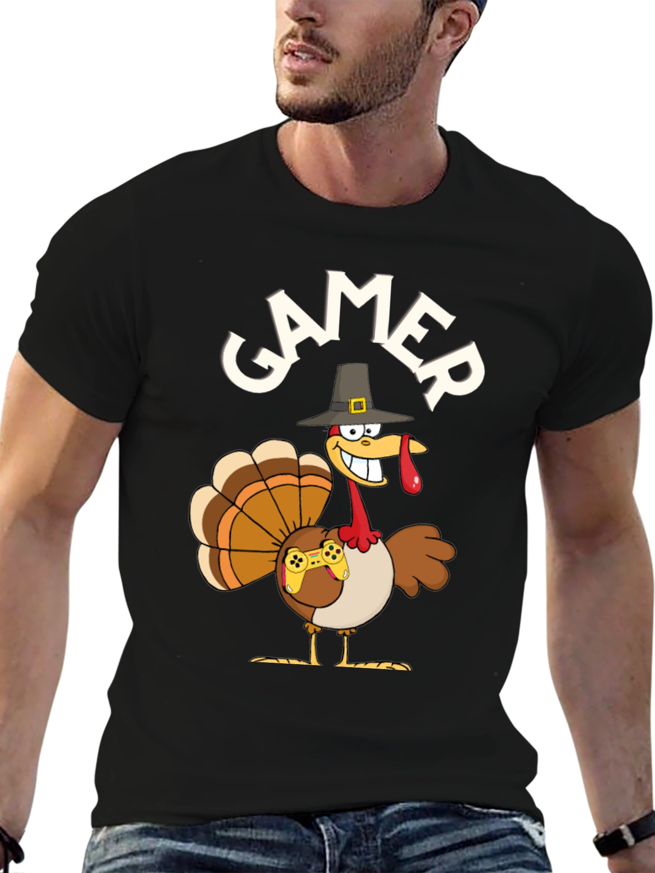 Gamer Turkey T-Shirt - Thanksgiving Gaming