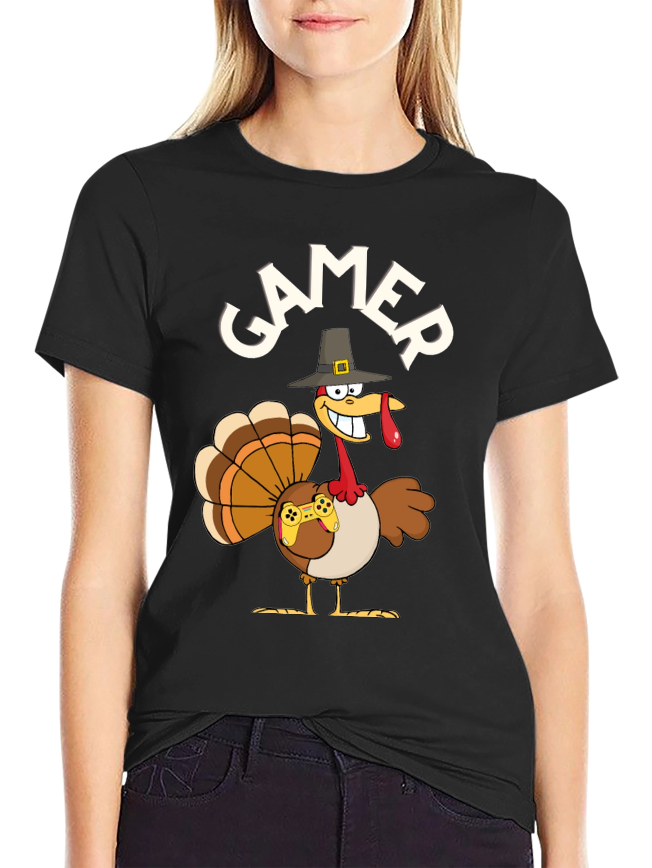 Gamer Turkey T-Shirt - Thanksgiving Gaming