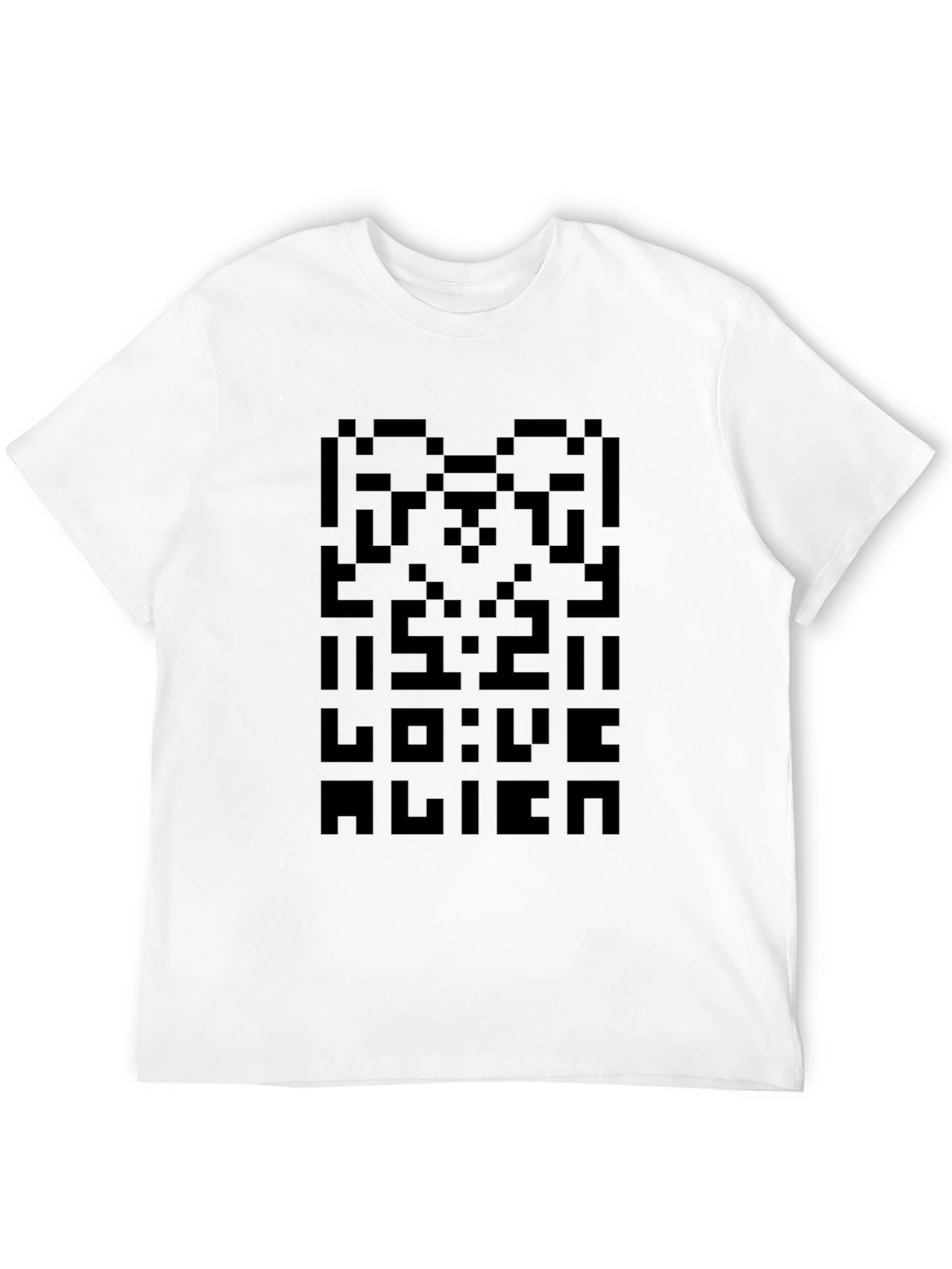 Pixelated Alien T-Shirt - Retro Gamer Style