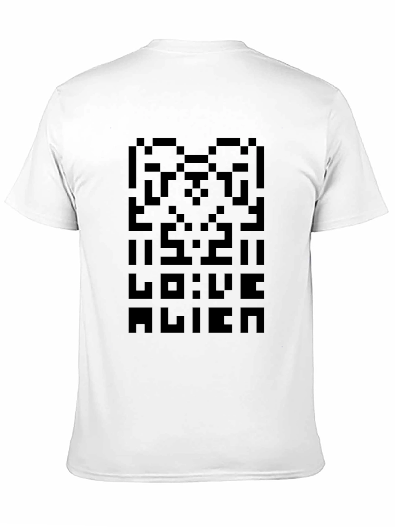 Pixelated Alien T-Shirt - Retro Gamer Style
