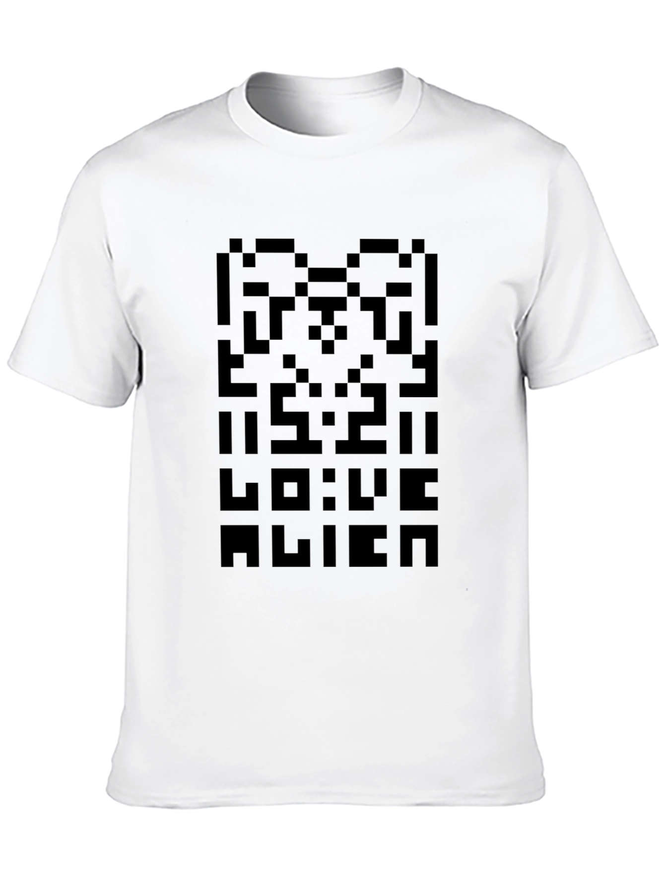 Pixelated Alien T-Shirt - Retro Gamer Style