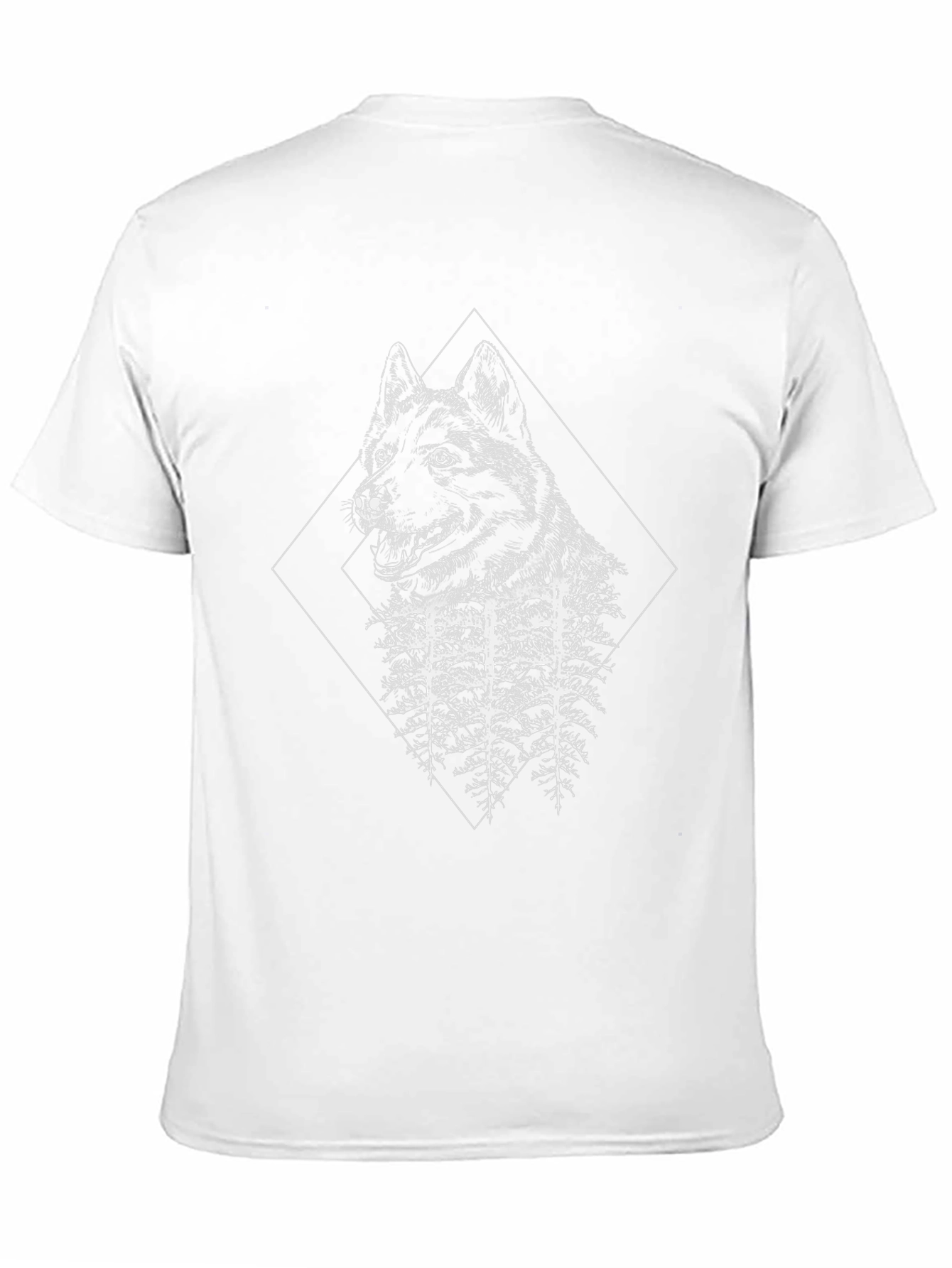 Wolf & Forest Graphic Black T-Shirt