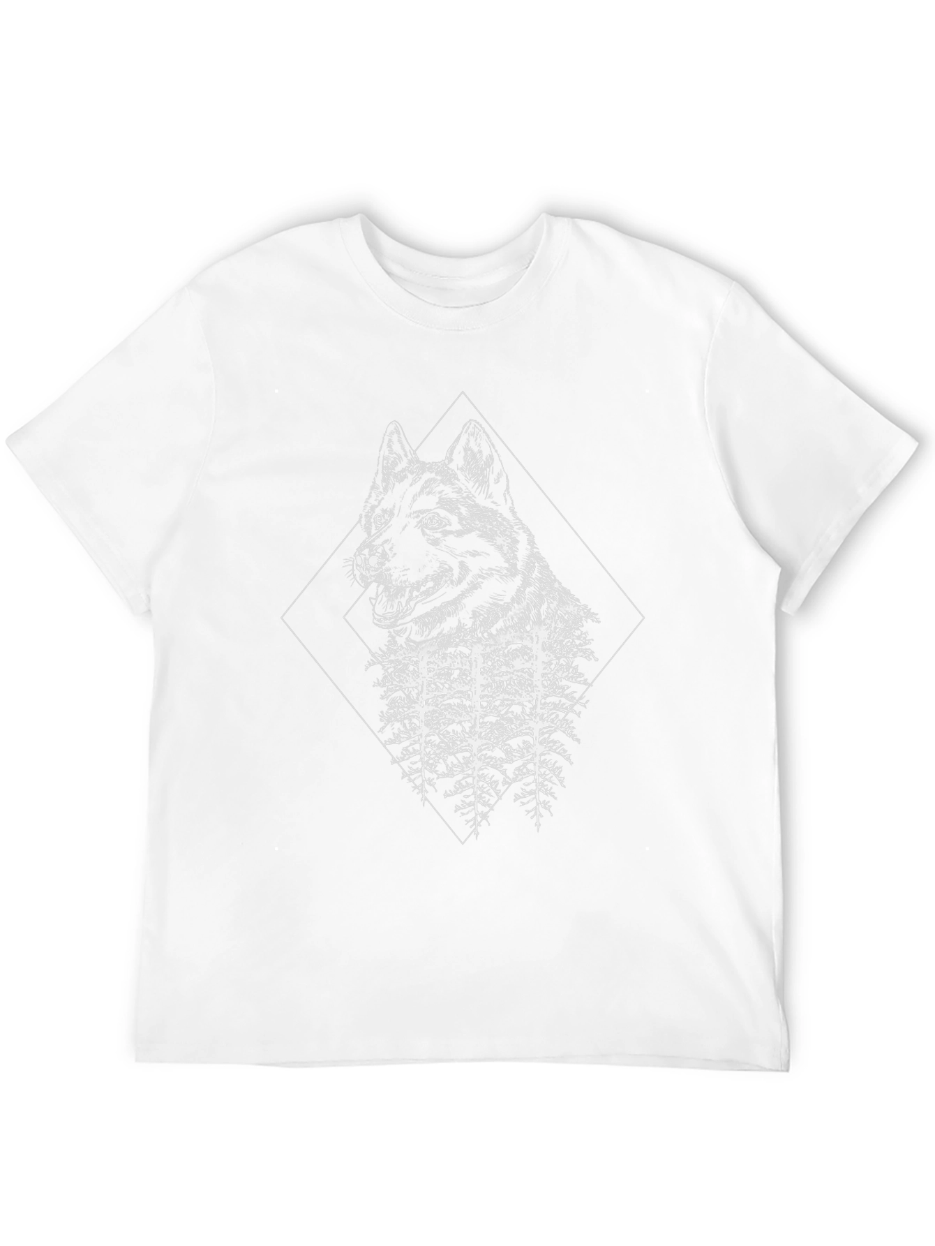 Wolf & Forest Graphic Black T-Shirt