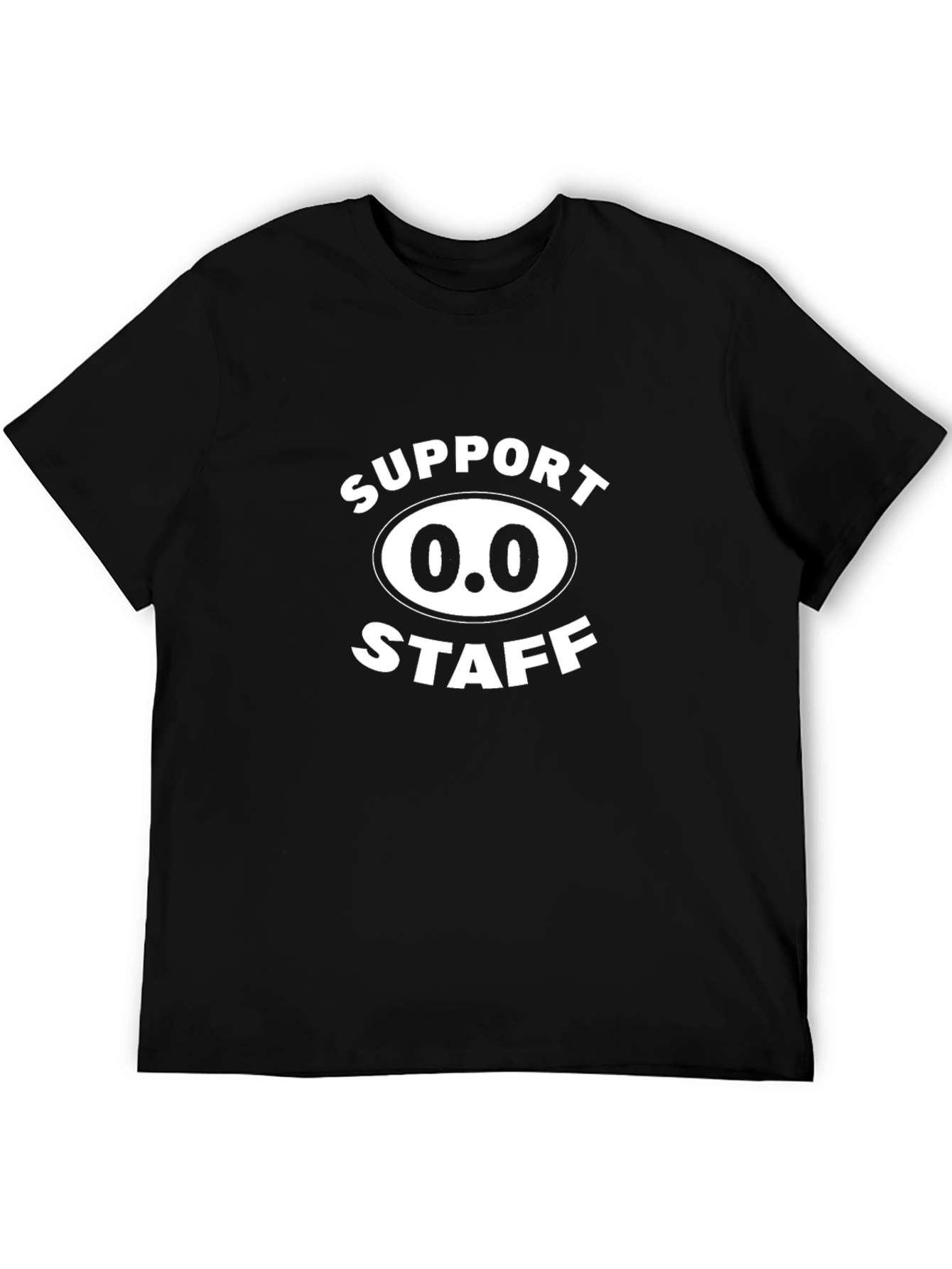 Support 0.0 Staff Black Graphic Tee