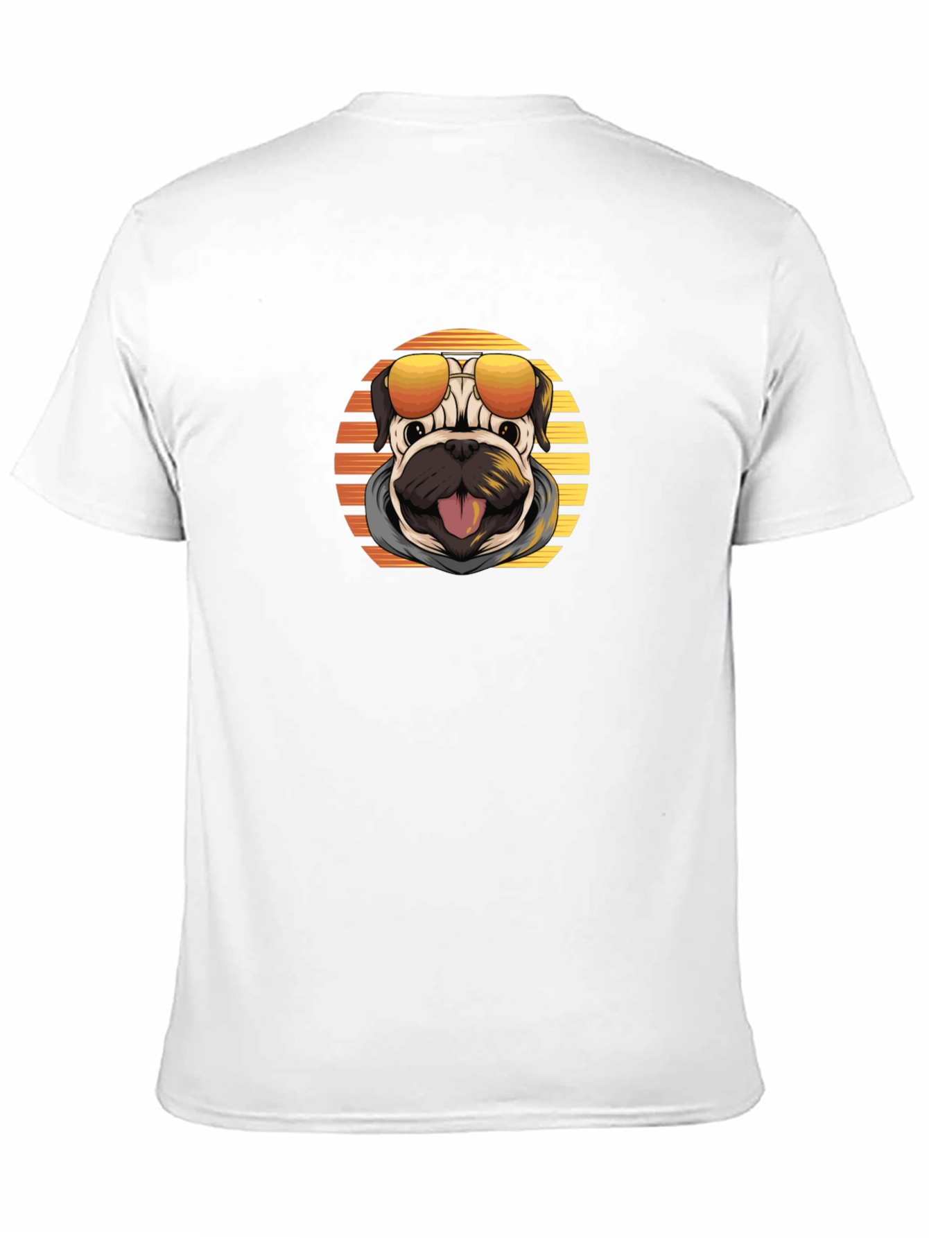 Cool Pug in Shades T-Shirt - Unique Graphic Tee