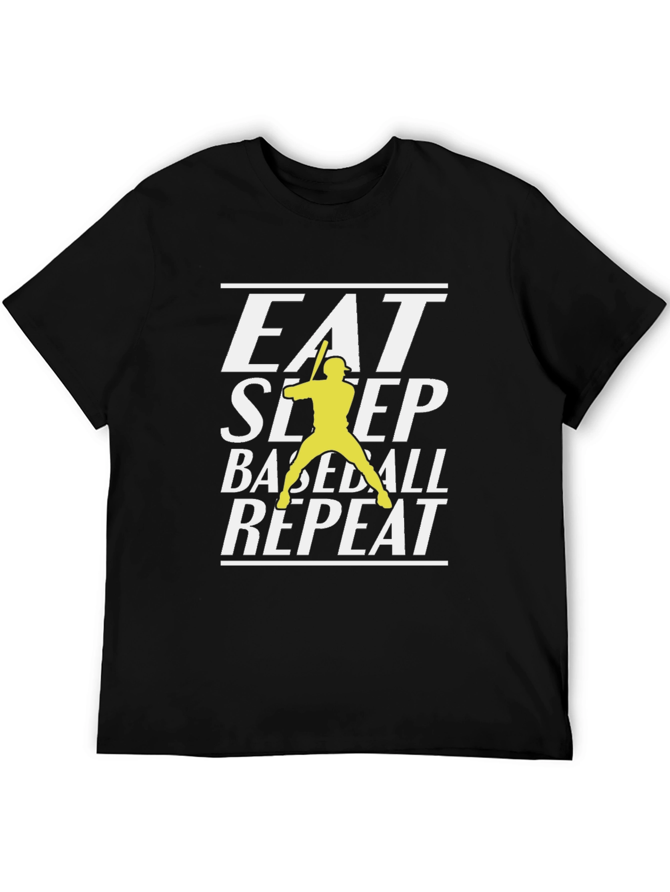 Eat Sleep Baseball Repeat Graphic T-Shirt