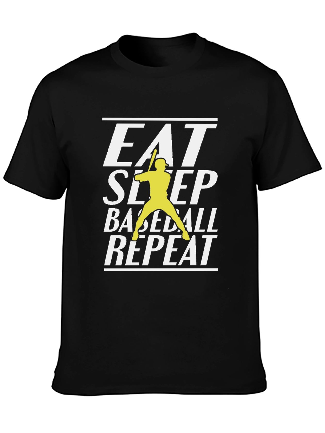 Eat Sleep Baseball Repeat Graphic T-Shirt