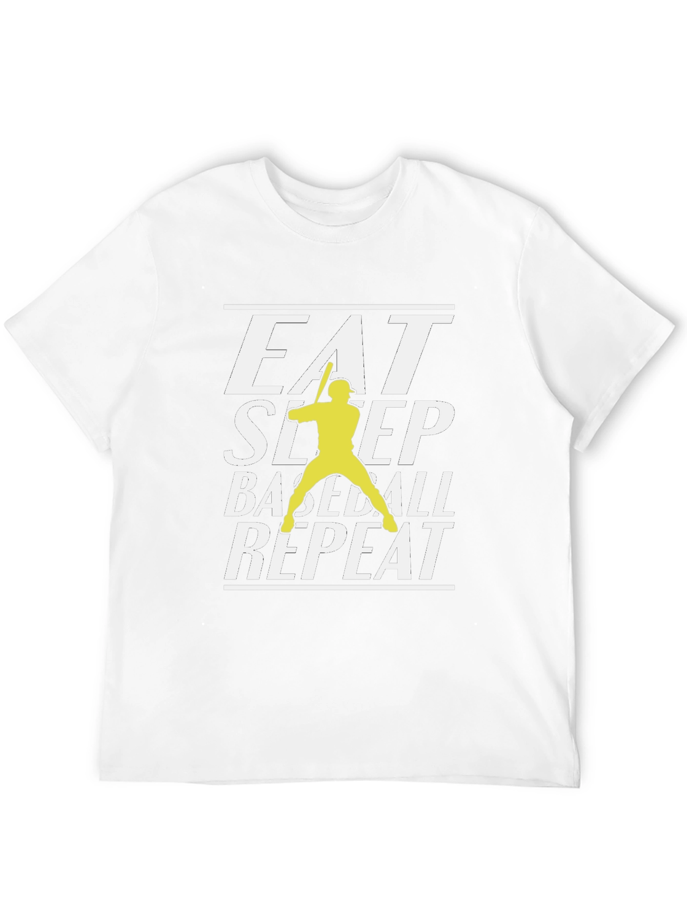 Eat Sleep Baseball Repeat Graphic T-Shirt