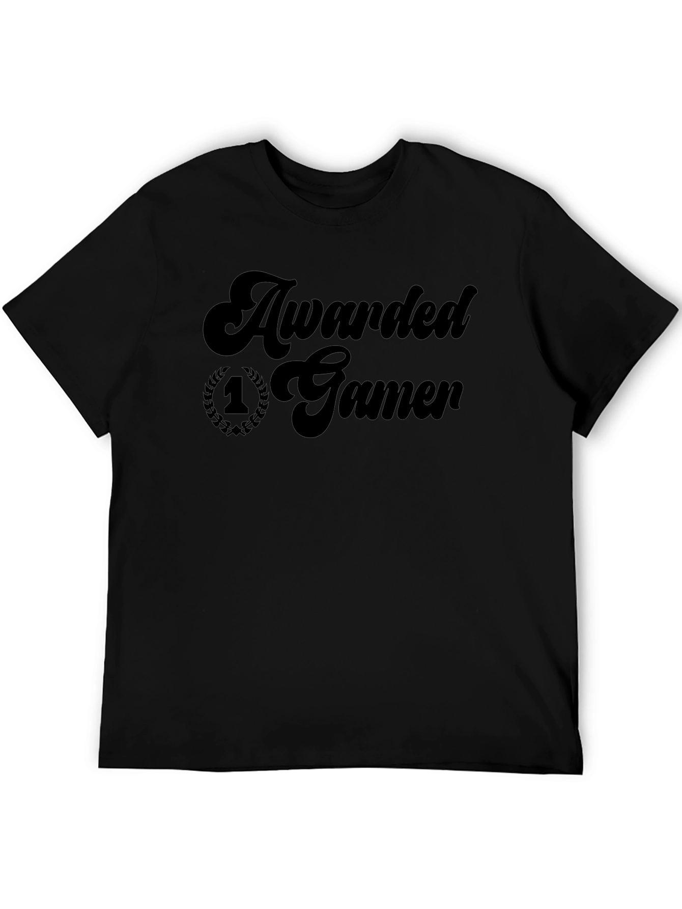 Awarded Gamer Black T-Shirt - Premium Gaming Apparel