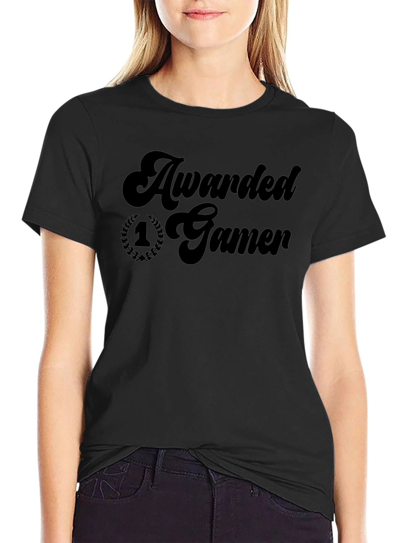 Awarded Gamer Black T-Shirt - Premium Gaming Apparel