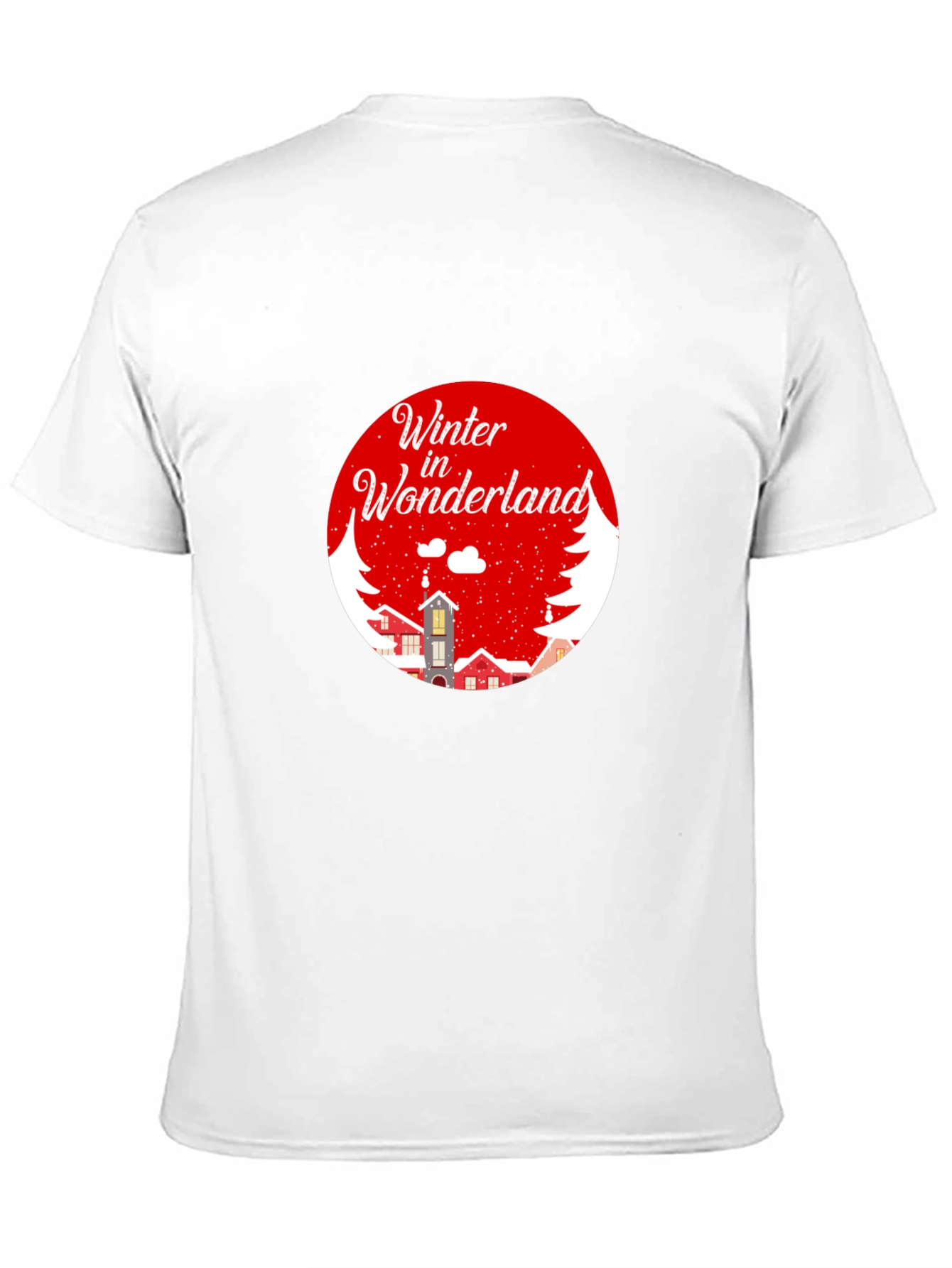 Winter Wonderland Graphic Tee - Black Cotton Blend