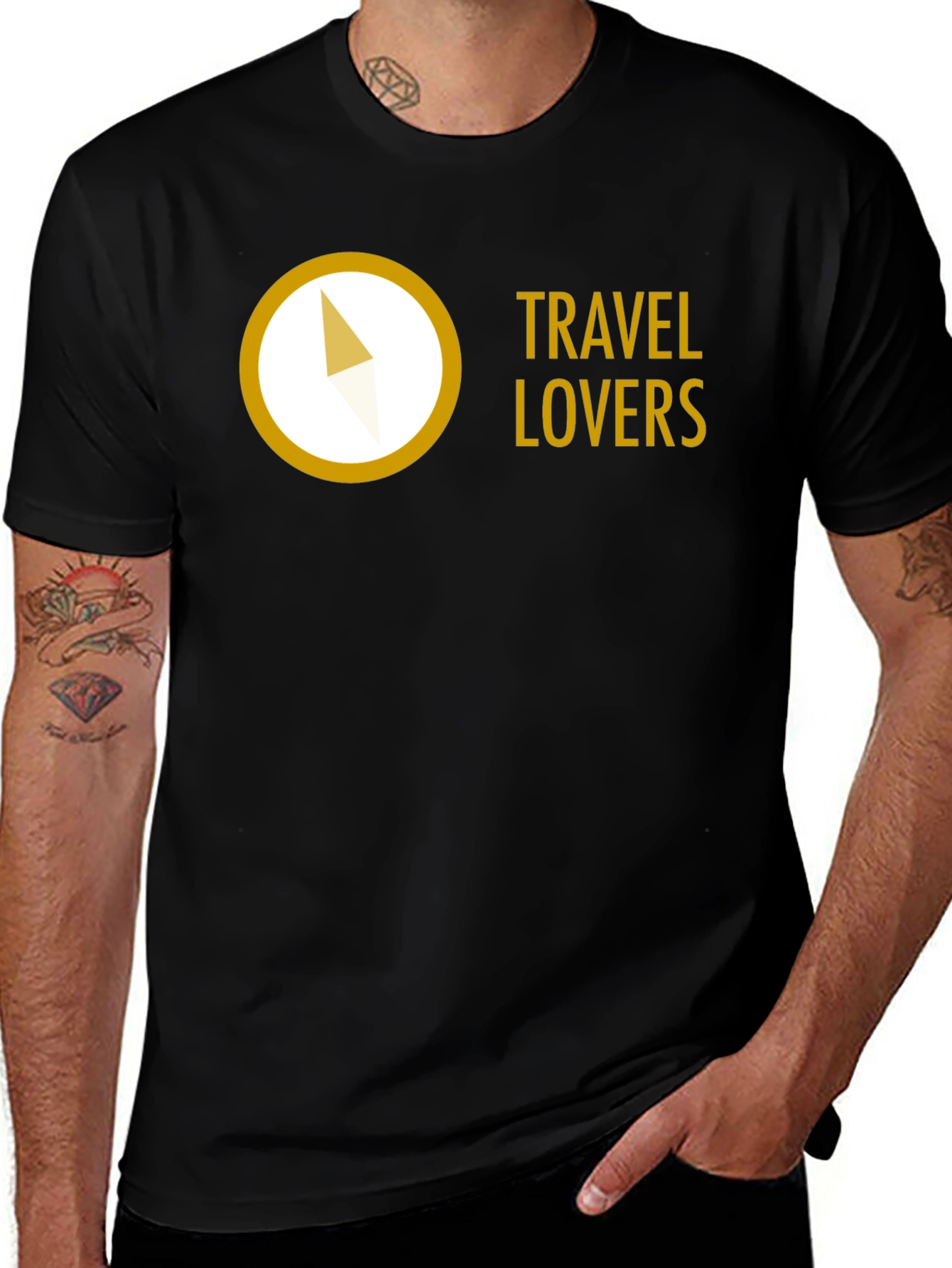 Travel Lovers Compass T-Shirt - Adventure Ready!