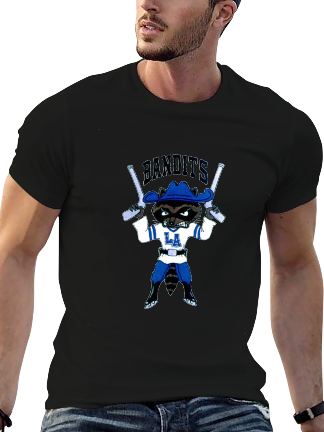 Bandits Raccoon Graphic T-Shirt