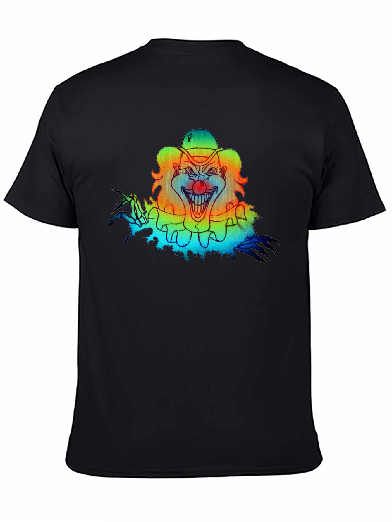 Scary Clown Graphic Tee - Black T-Shirt