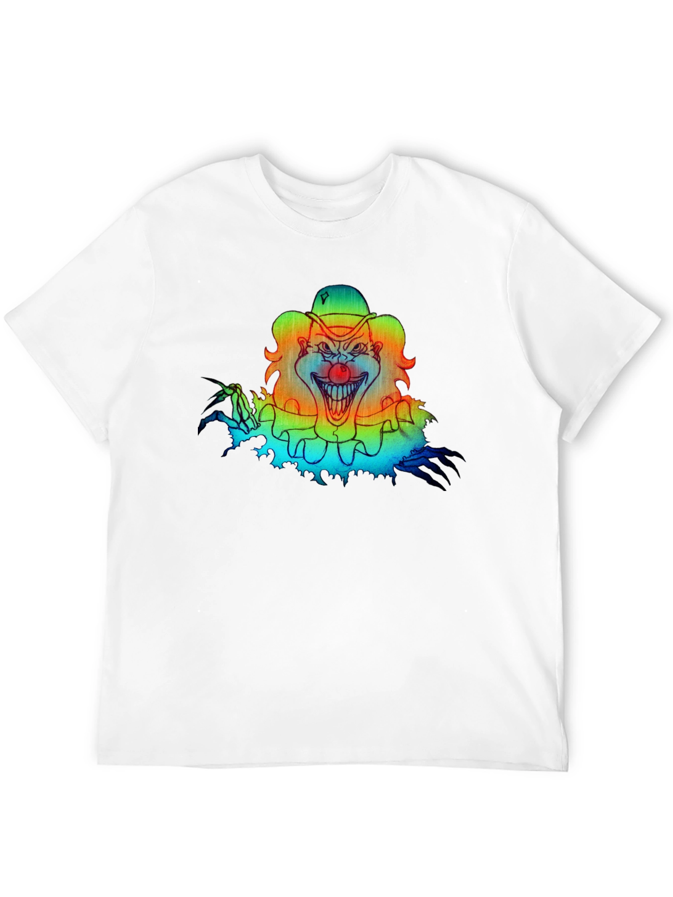 Scary Clown Graphic Tee - Black T-Shirt