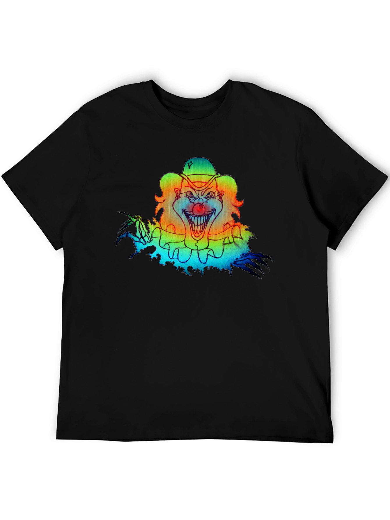 Scary Clown Graphic Tee - Black T-Shirt