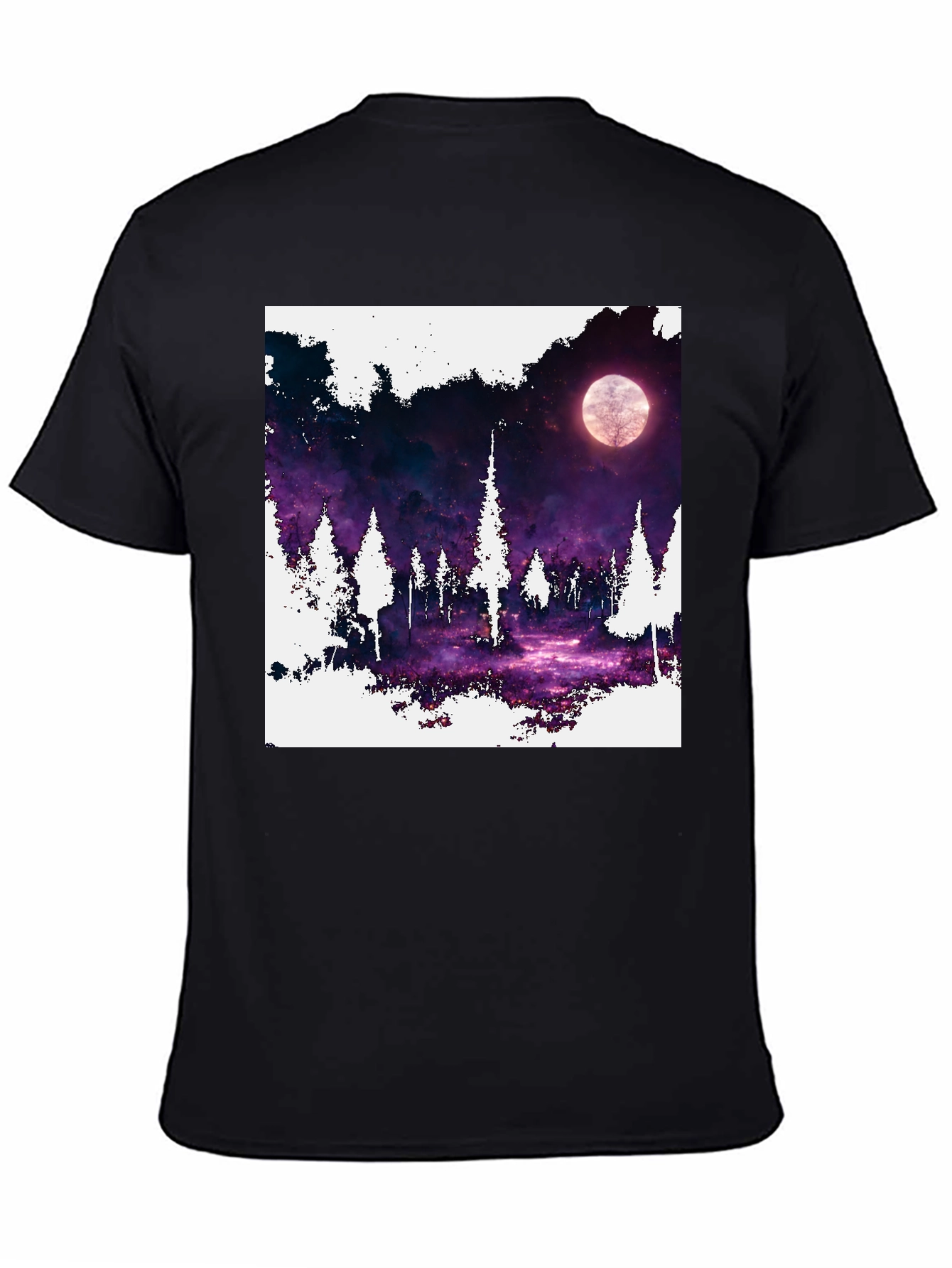 Night Forest Moon T-Shirt - Unique Graphic Tee