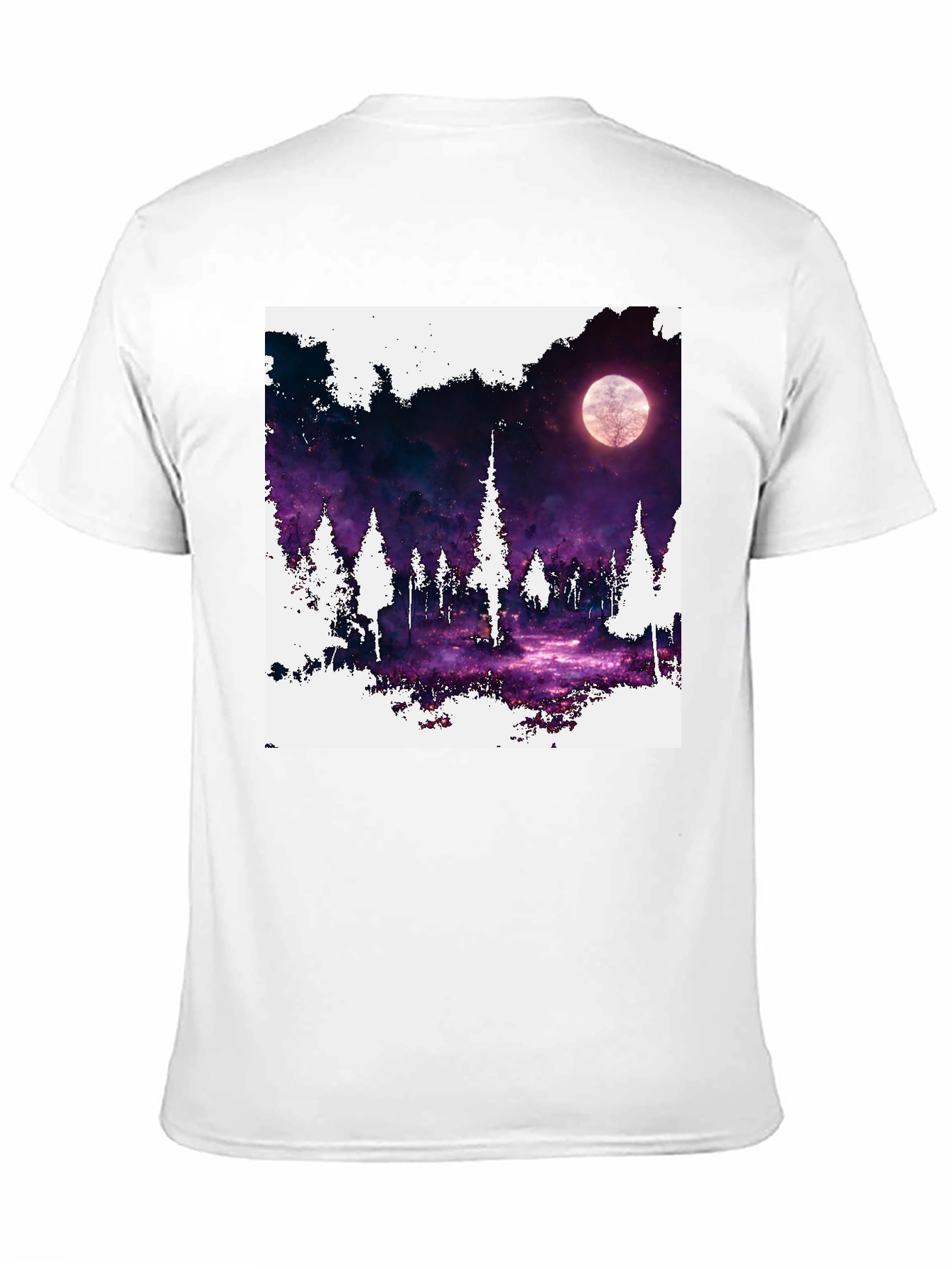 Night Forest Moon T-Shirt - Unique Graphic Tee