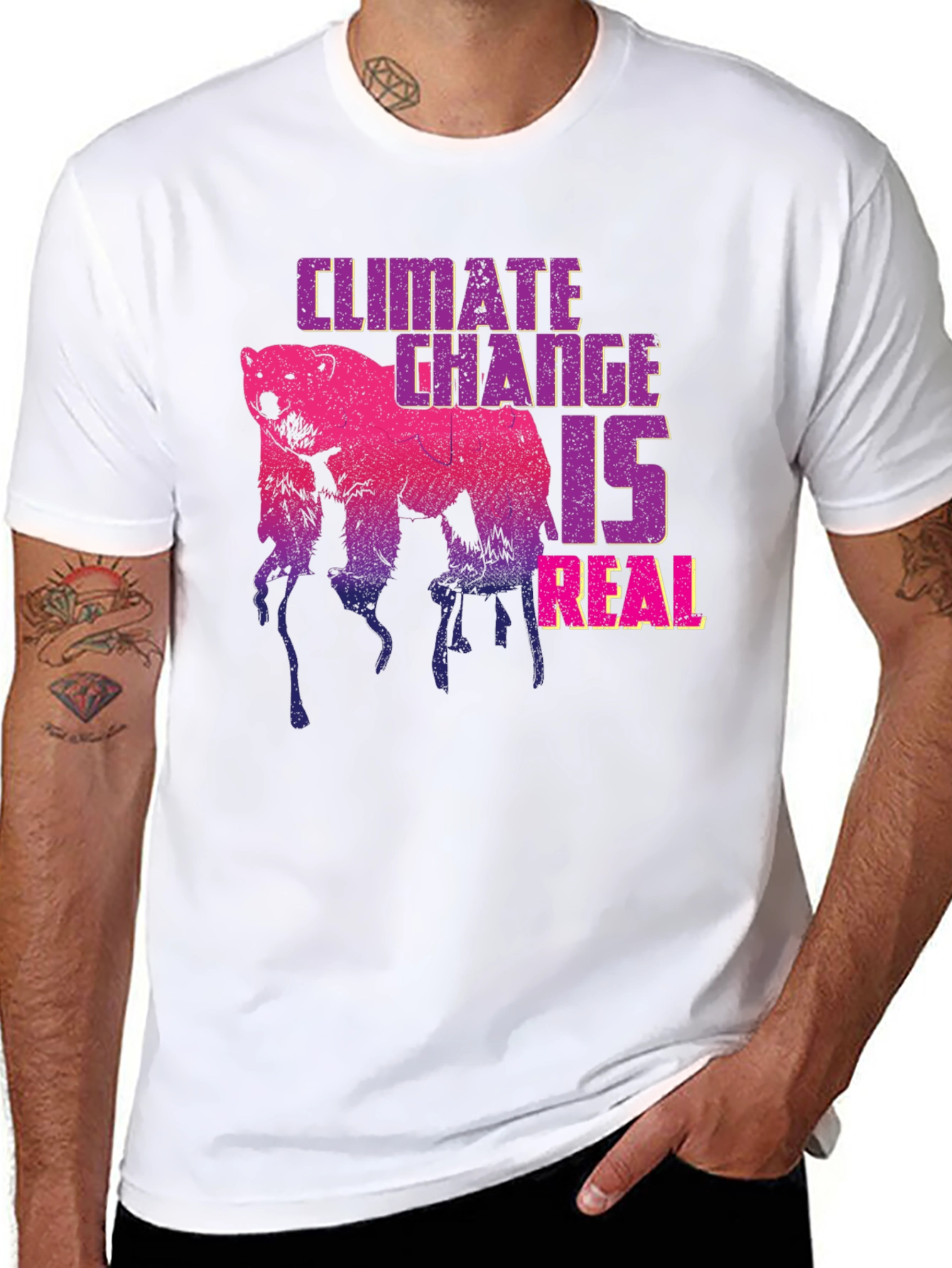 Climate Change Bear Graphic Tee