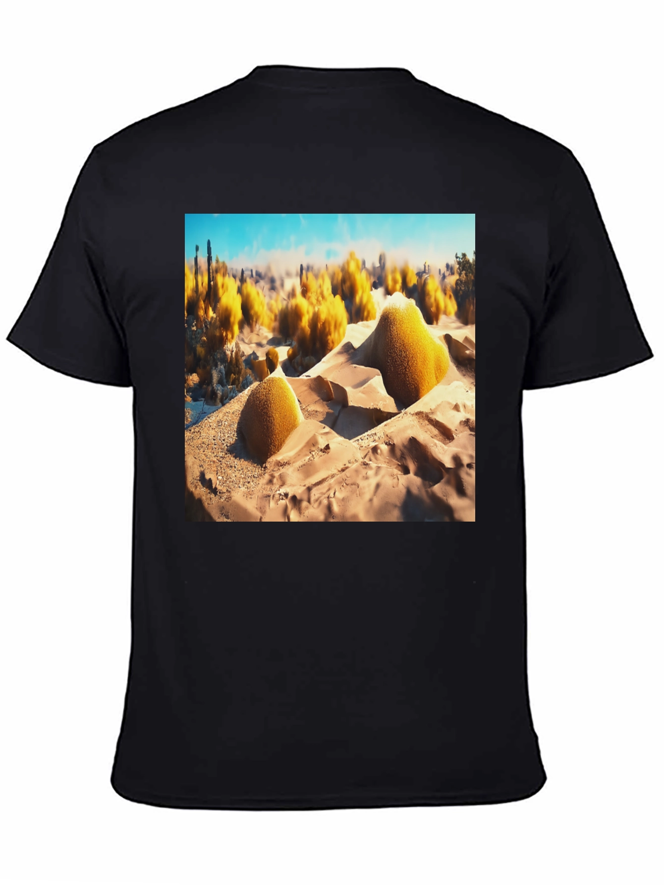Surreal Desert Scene Graphic Tee