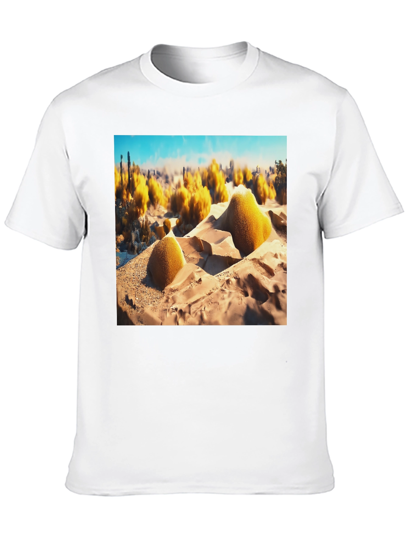 Surreal Desert Scene Graphic Tee
