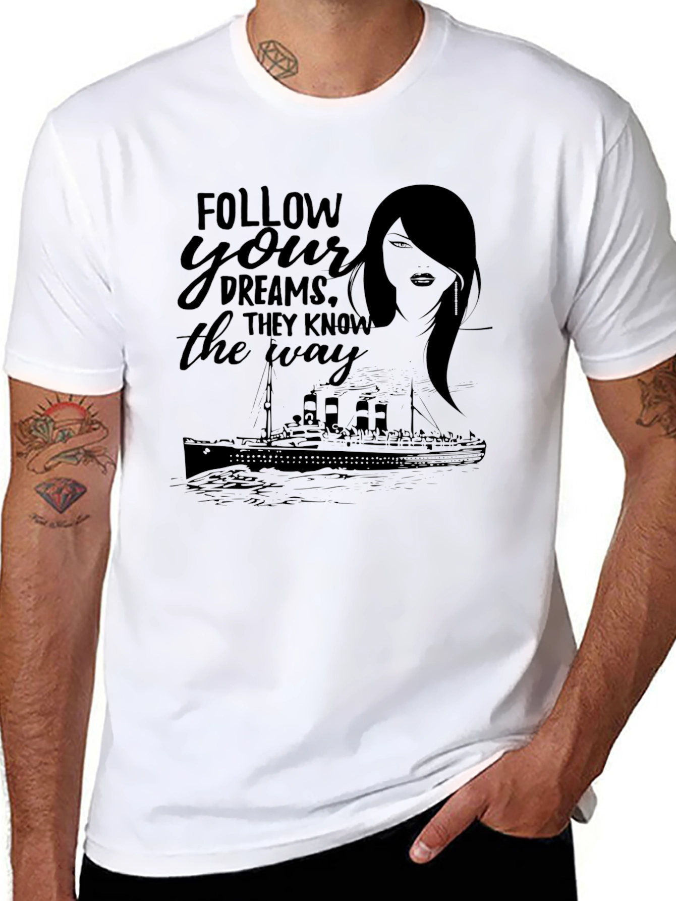 Dream Voyage Graphic Tee - Follow Your Dreams