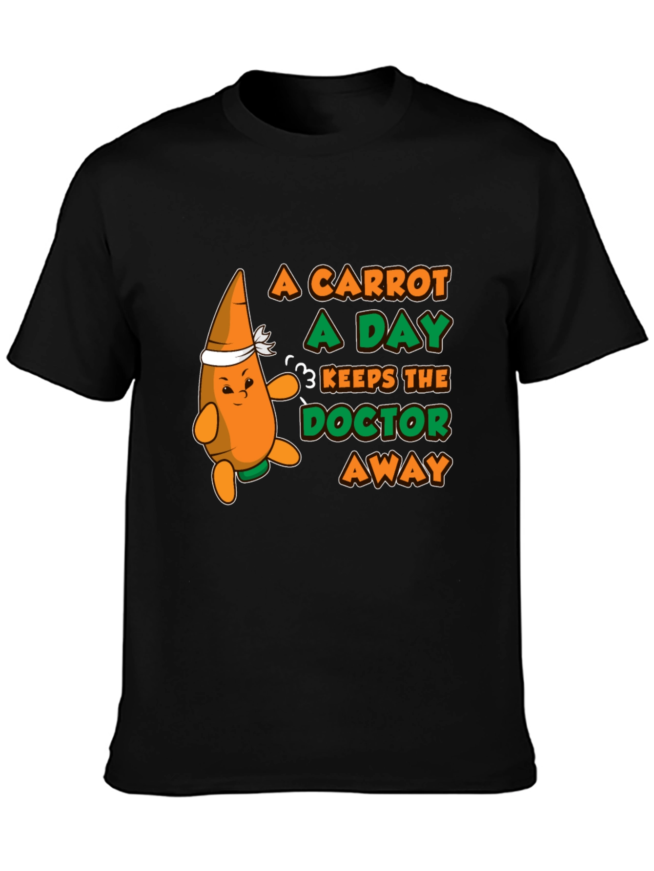 A Carrot a Day T-Shirt - Funny Health Tee