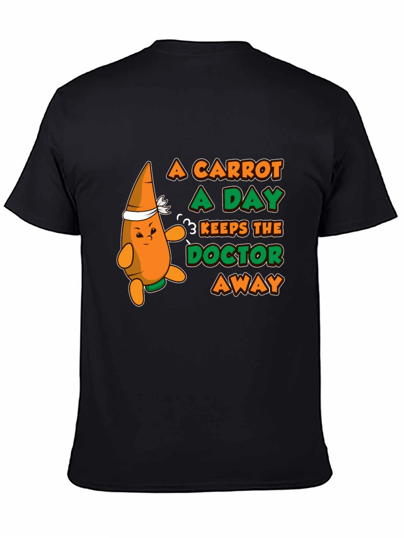 A Carrot a Day T-Shirt - Funny Health Tee