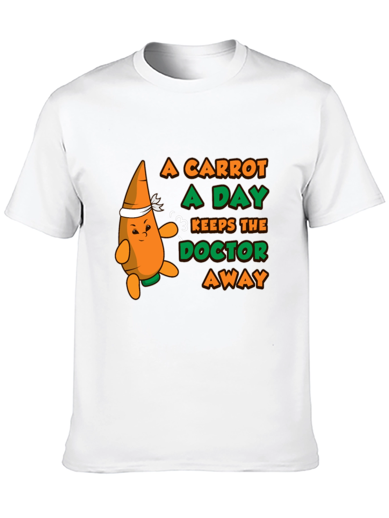 A Carrot a Day T-Shirt - Funny Health Tee