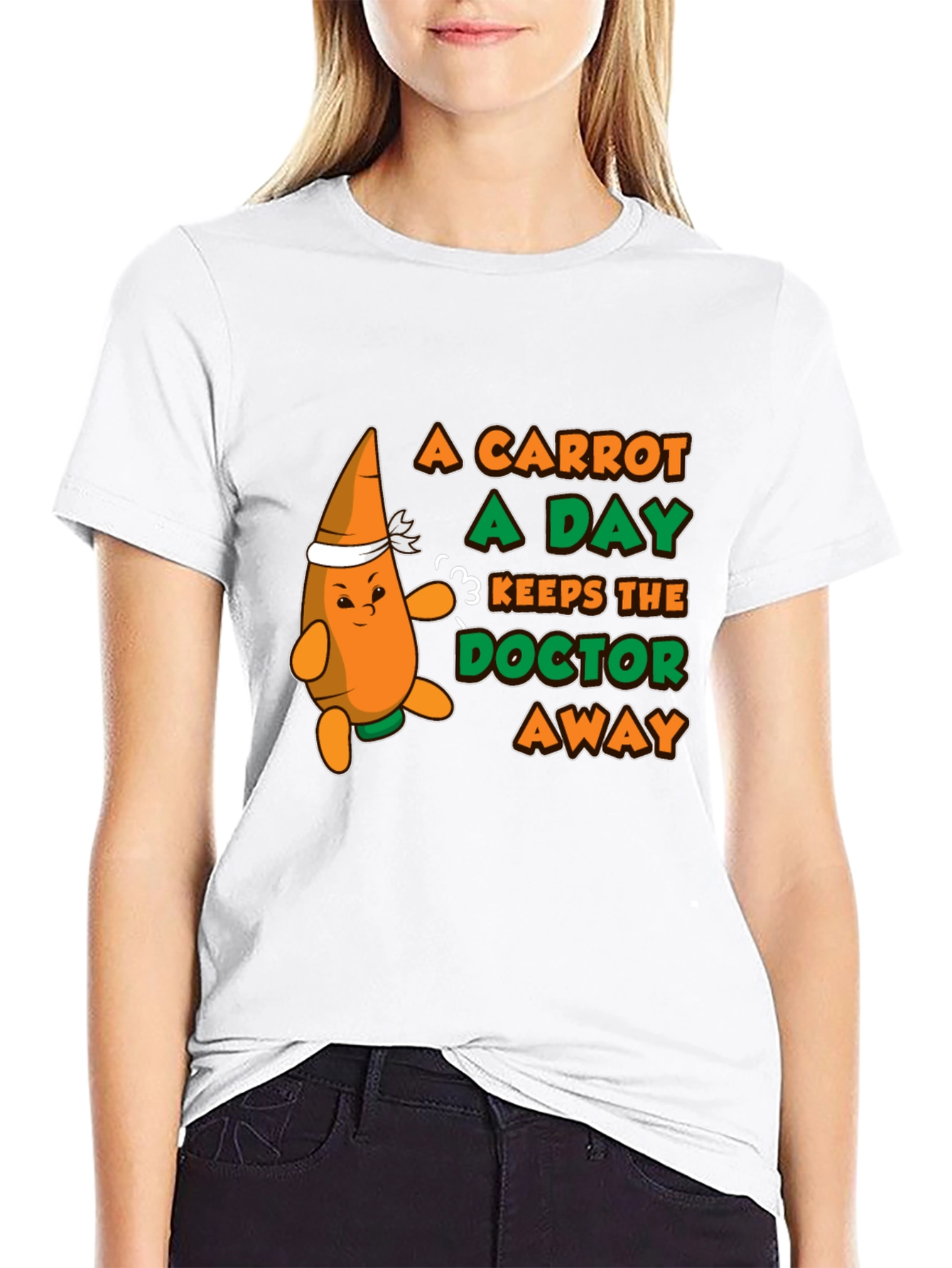 A Carrot a Day T-Shirt - Funny Health Tee