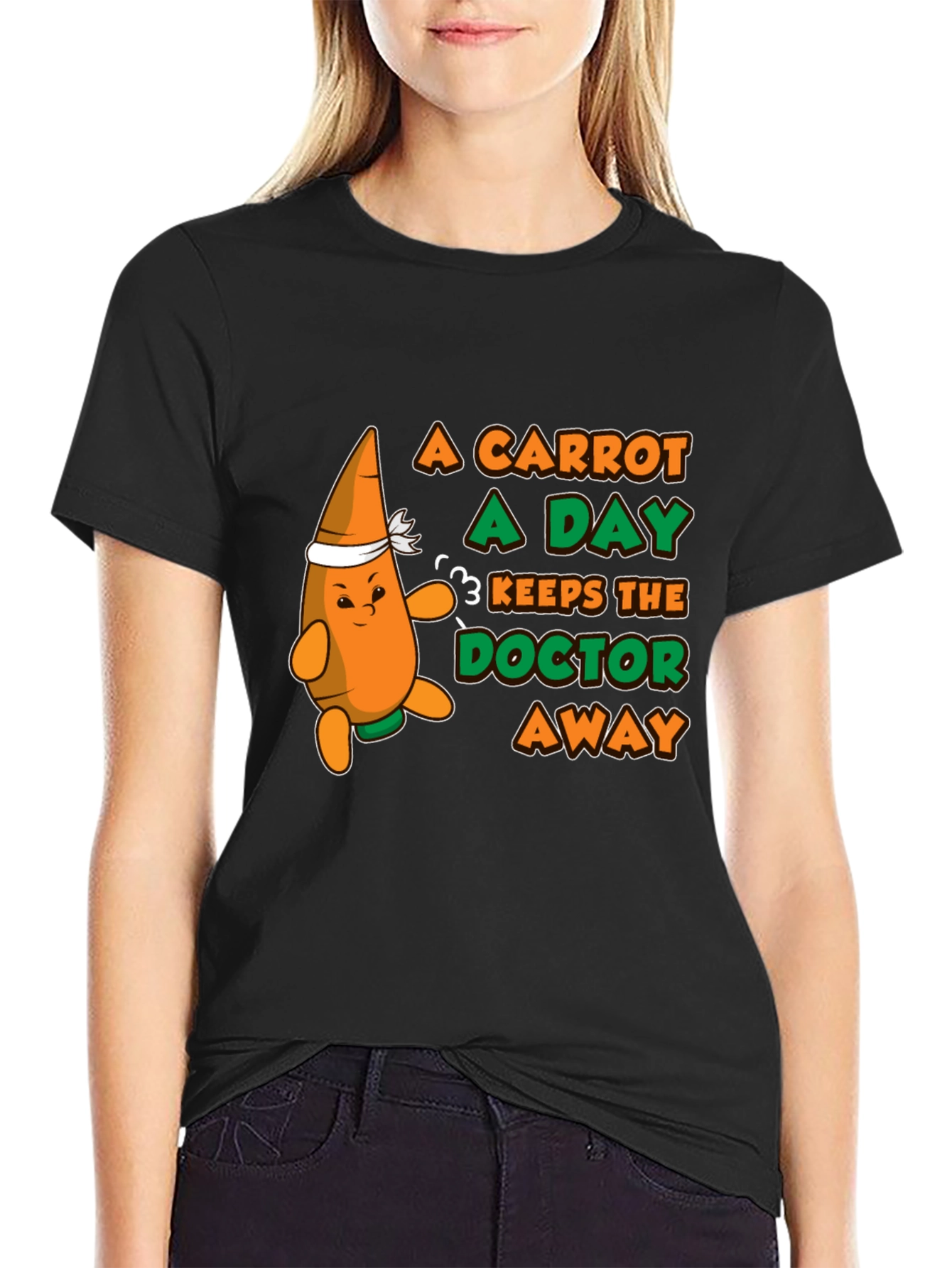 A Carrot a Day T-Shirt - Funny Health Tee