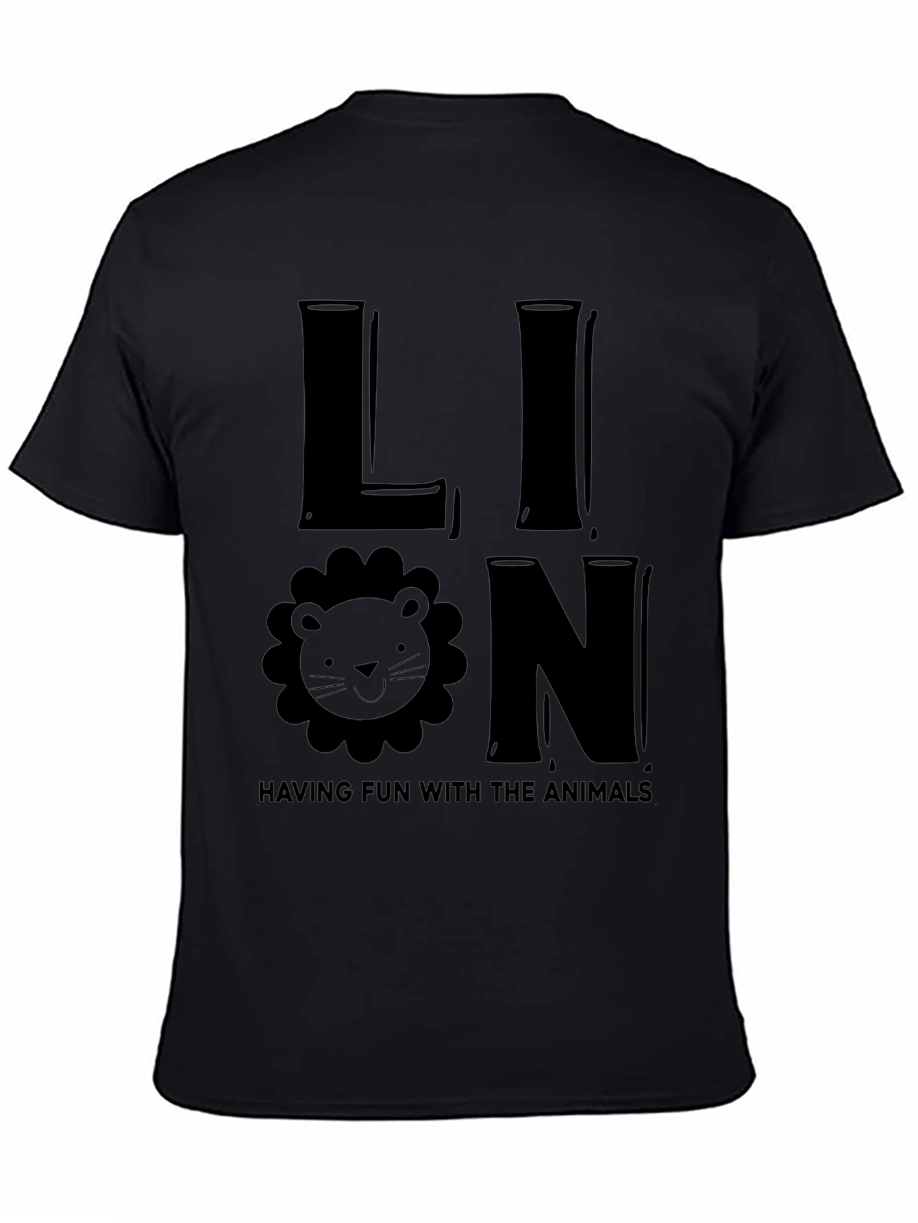 Lion Graphic T-Shirt - Fun Animal Tee